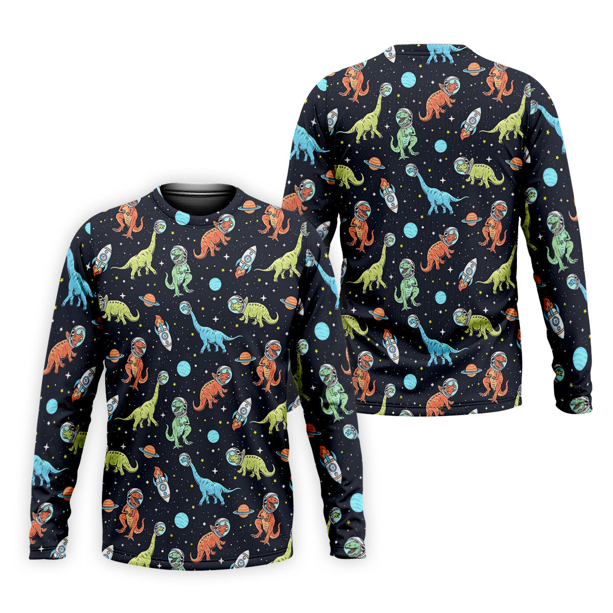 Dinosaur Space Golf Shirt, Golf Tops For Men, Gifts For Golf Lovers, Polo ShirtFor Men, Golfing Apparel
