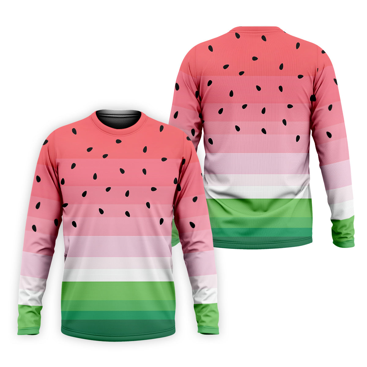 Watermelon Summer Mens Golf Polo Shirt Pink Golf Shirt, Unique Gift For Golfer, Golfing Apparel