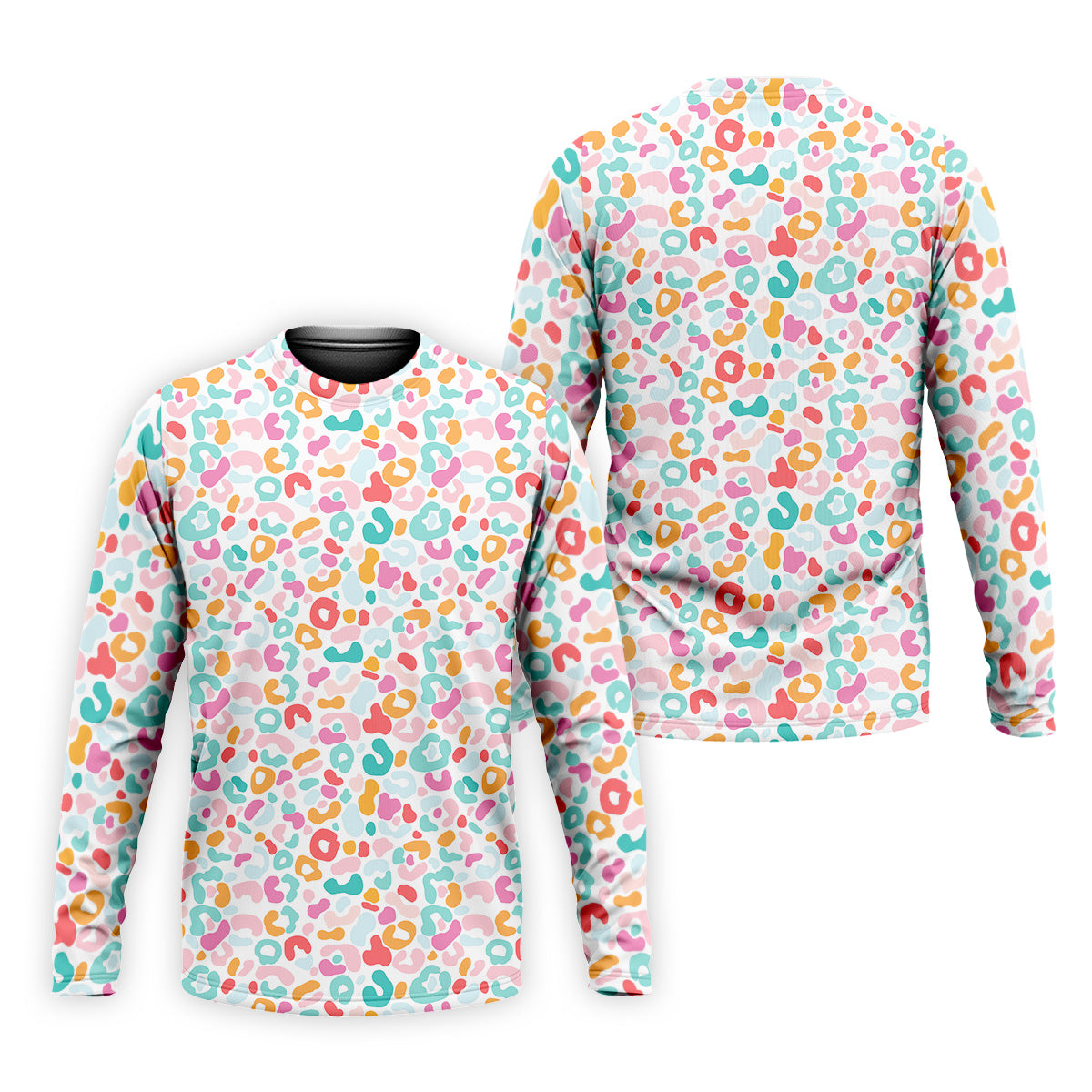 Leopard Pattern Golf Tops For Men, Mens Golf Polo Shirt White Polo Shirt, Golfing Apparel