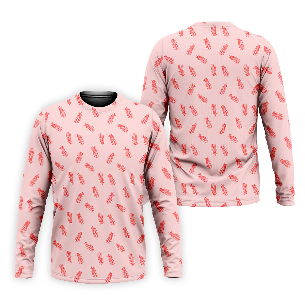 Pineapple Grenade Pink Golf Tops For Men, Men Polo, Golf Gift For Men, Golfing Apparel