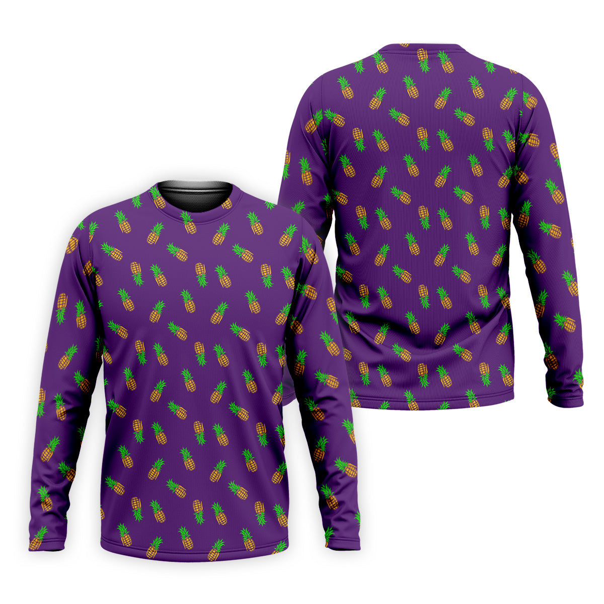Pineapple Grenade Purple Golf Shirts, Men Polo, Golf Gift For Men, Golfing Apparel