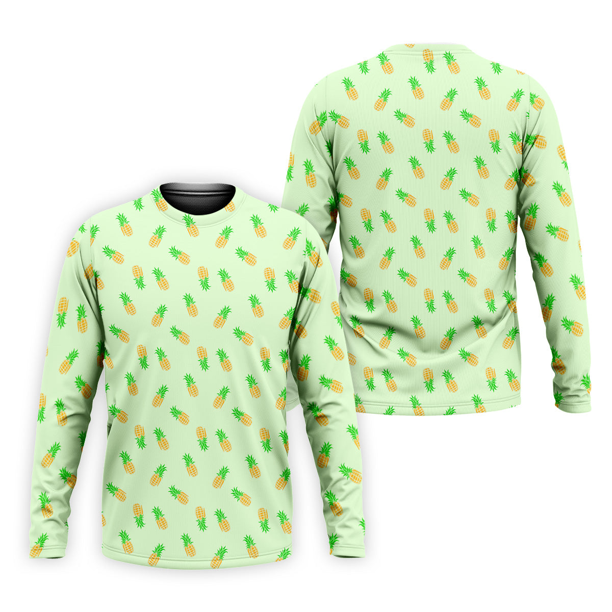 Pineapple Grenade Light Green Golf Tops For Men, Men Polo, Golf Gift For Men, Golfing Apparel