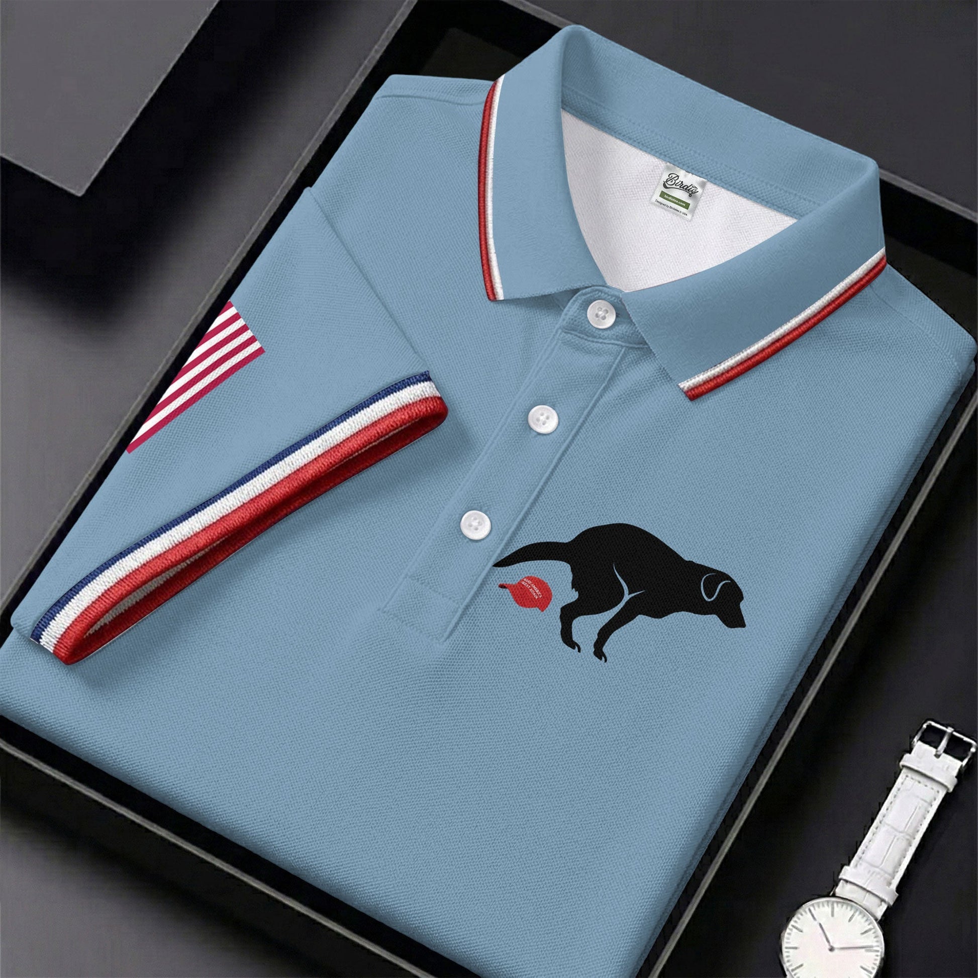 Funny Sarcastic Dog 250 Years Patriotic Golf Shirt, Golf Shirts For Men, 4th Of July Golf Shirt