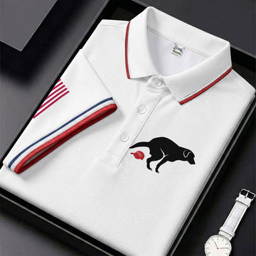Funny Sarcastic Dog 250 Years Patriotic Golf Shirt, Golf Shirts For Men, 4th Of July Golf Shirt