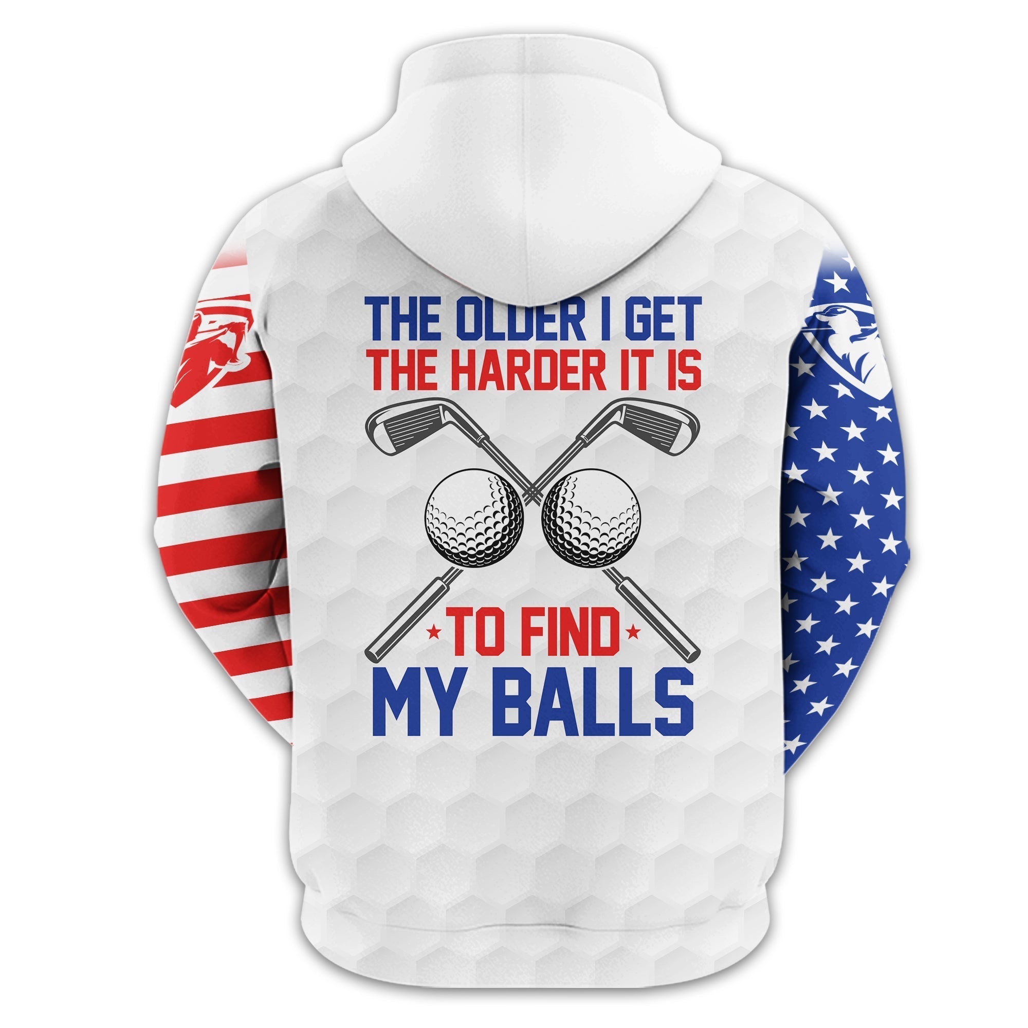 To Find My Balls, USA Flag Polo ShirtPersonalized Golf Shirt, Unique Gift For Golfer