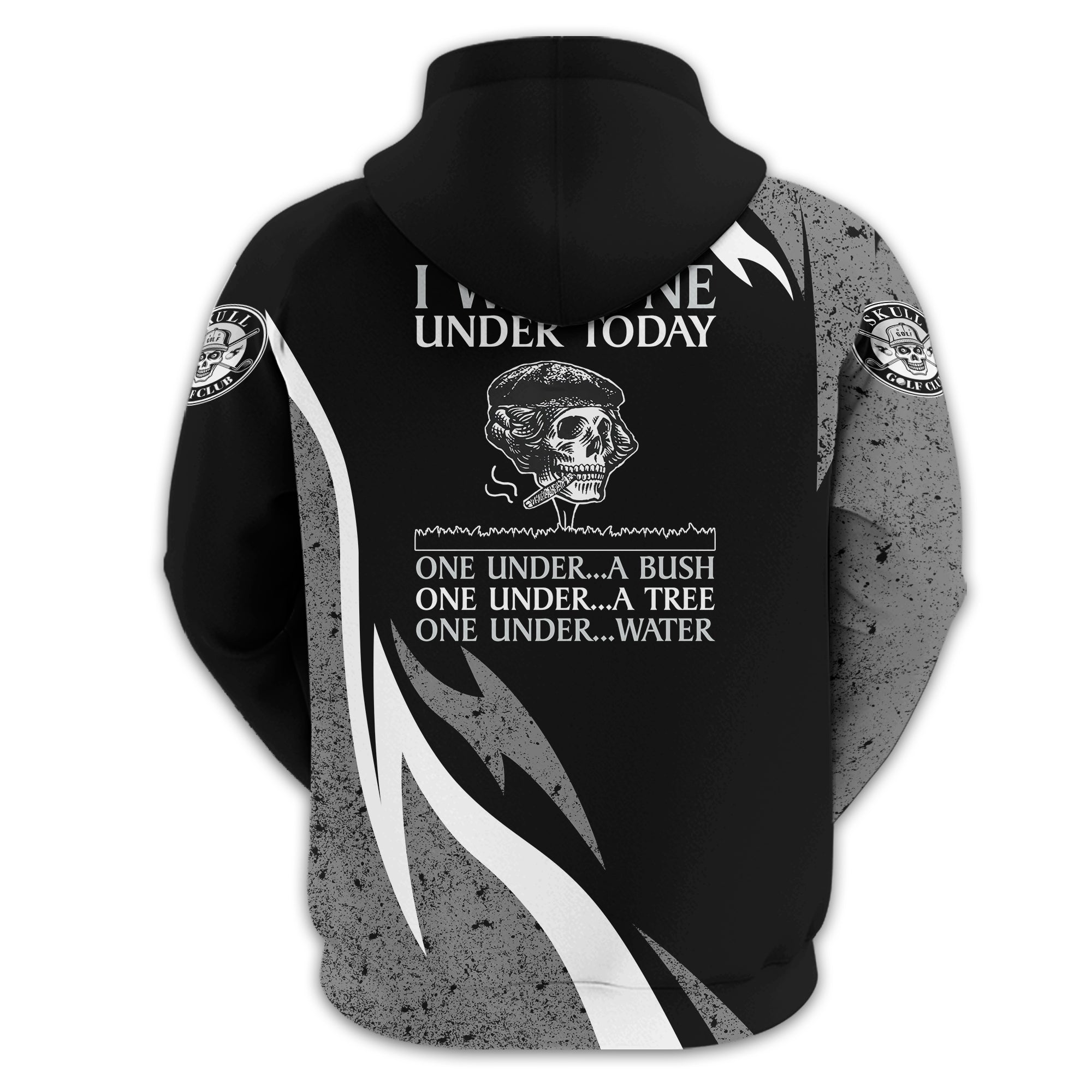 I Was One Under Today Custom Golf Polo ShirtSkull Golf Shirt, Gift For Golfers, Funny Golf Polo Shirt