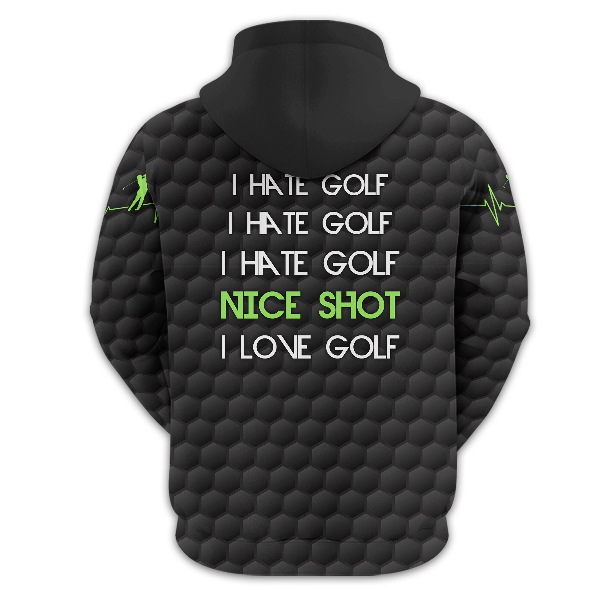I Hate Golf Nice Shot I Love Golf, Personalized Golf Shirt, Unique Gift For Golfer, Funny Golf Polo Shirt