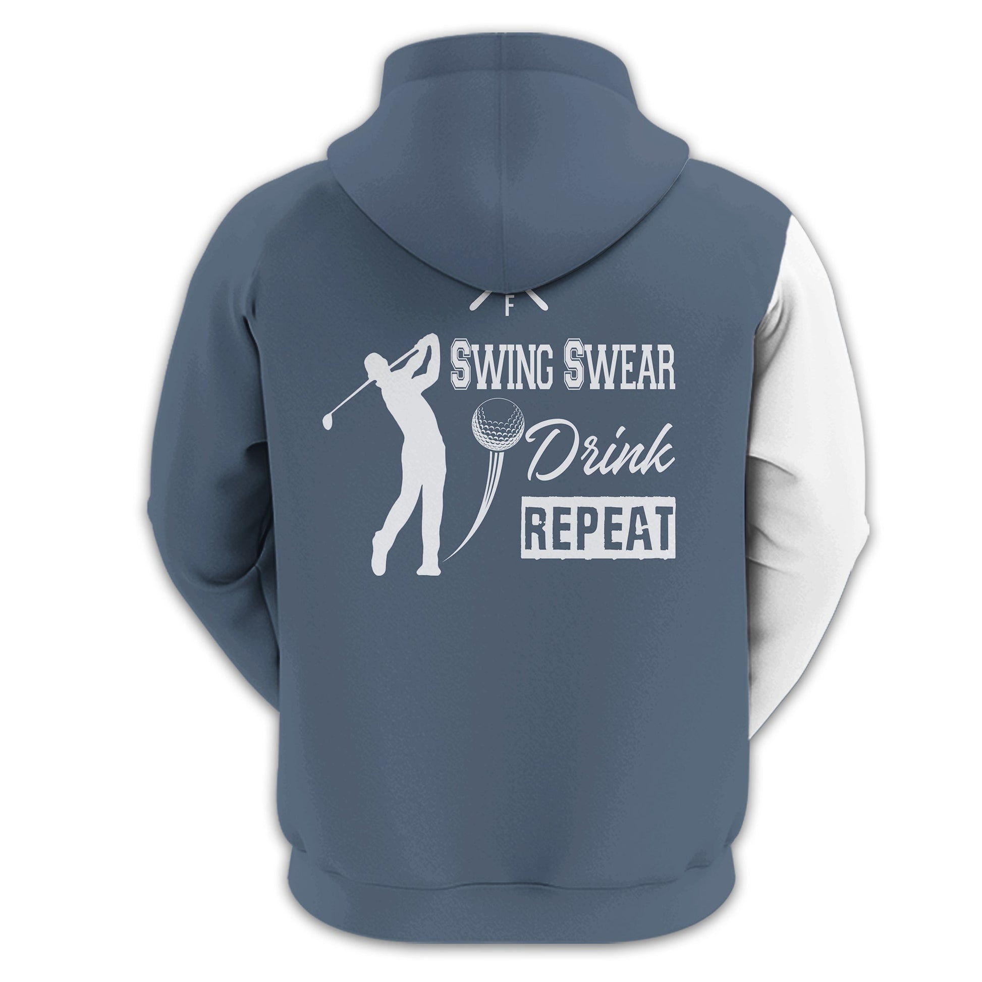 Swing Swear Drink Repeat Personalized Golf Polo ShirtGolf Shirt For Men, Gift For Golfers