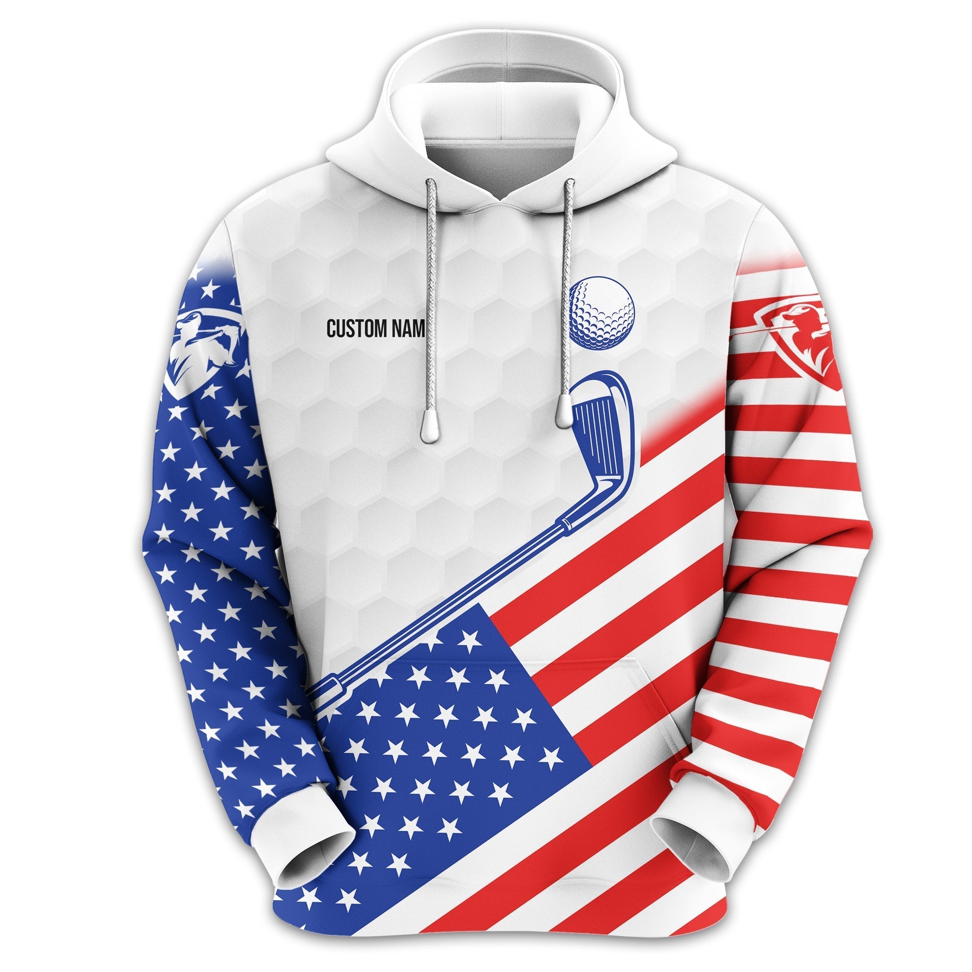 To Find My Balls, USA Flag Polo ShirtPersonalized Golf Shirt, Unique Gift For Golfer