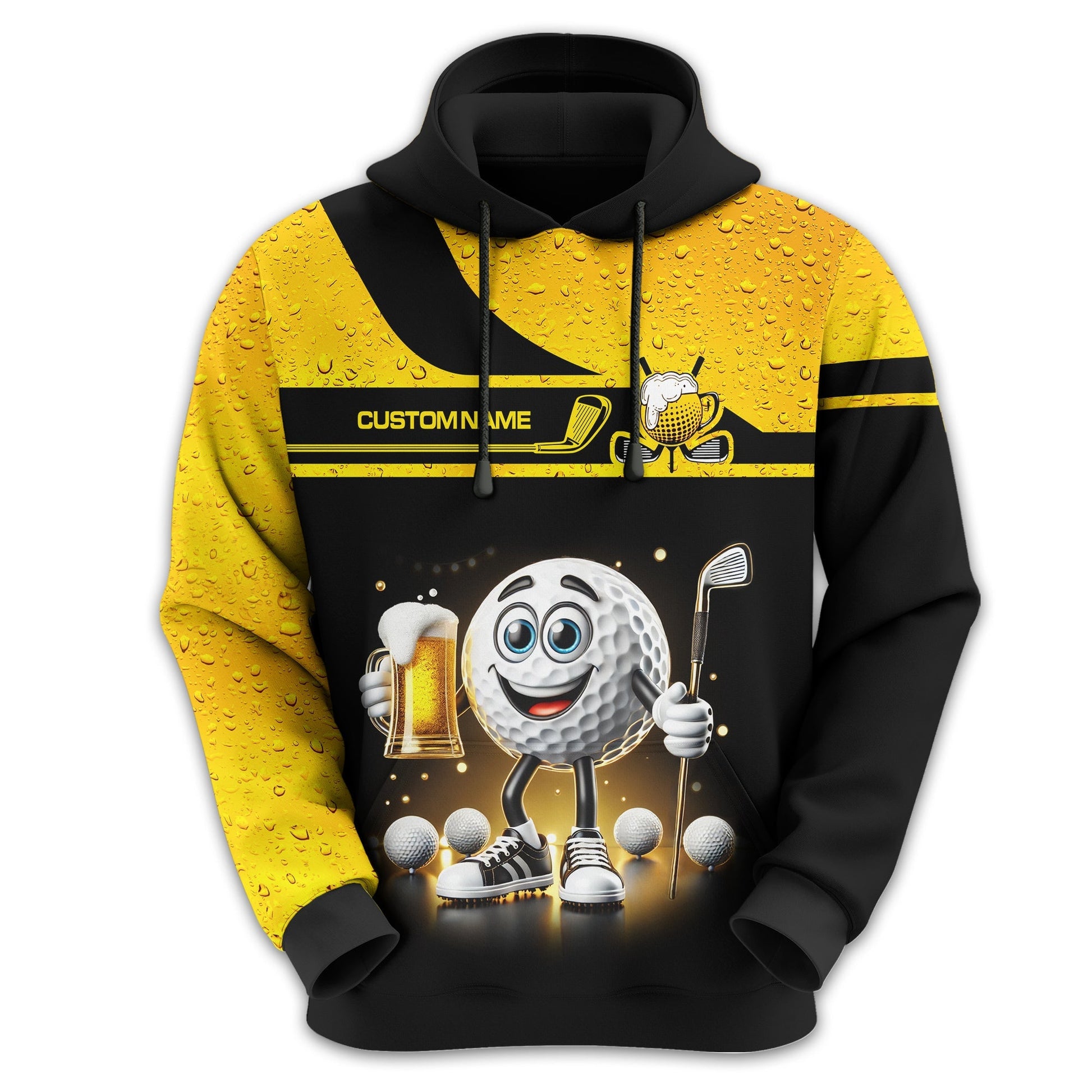 Golf And Beer Personalized Golf Polo ShirtGolf Shirt, Gift For Golfers