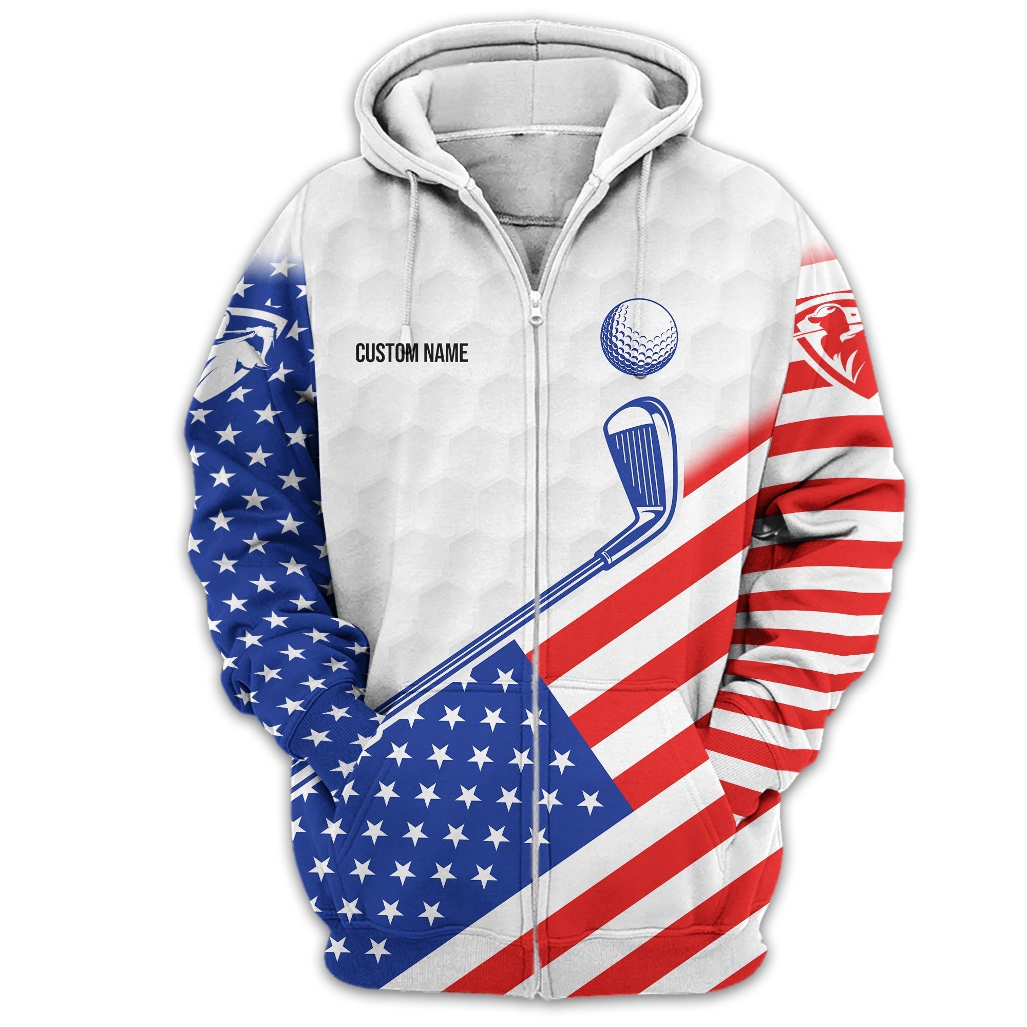 To Find My Balls, USA Flag Polo ShirtPersonalized Golf Shirt, Unique Gift For Golfer