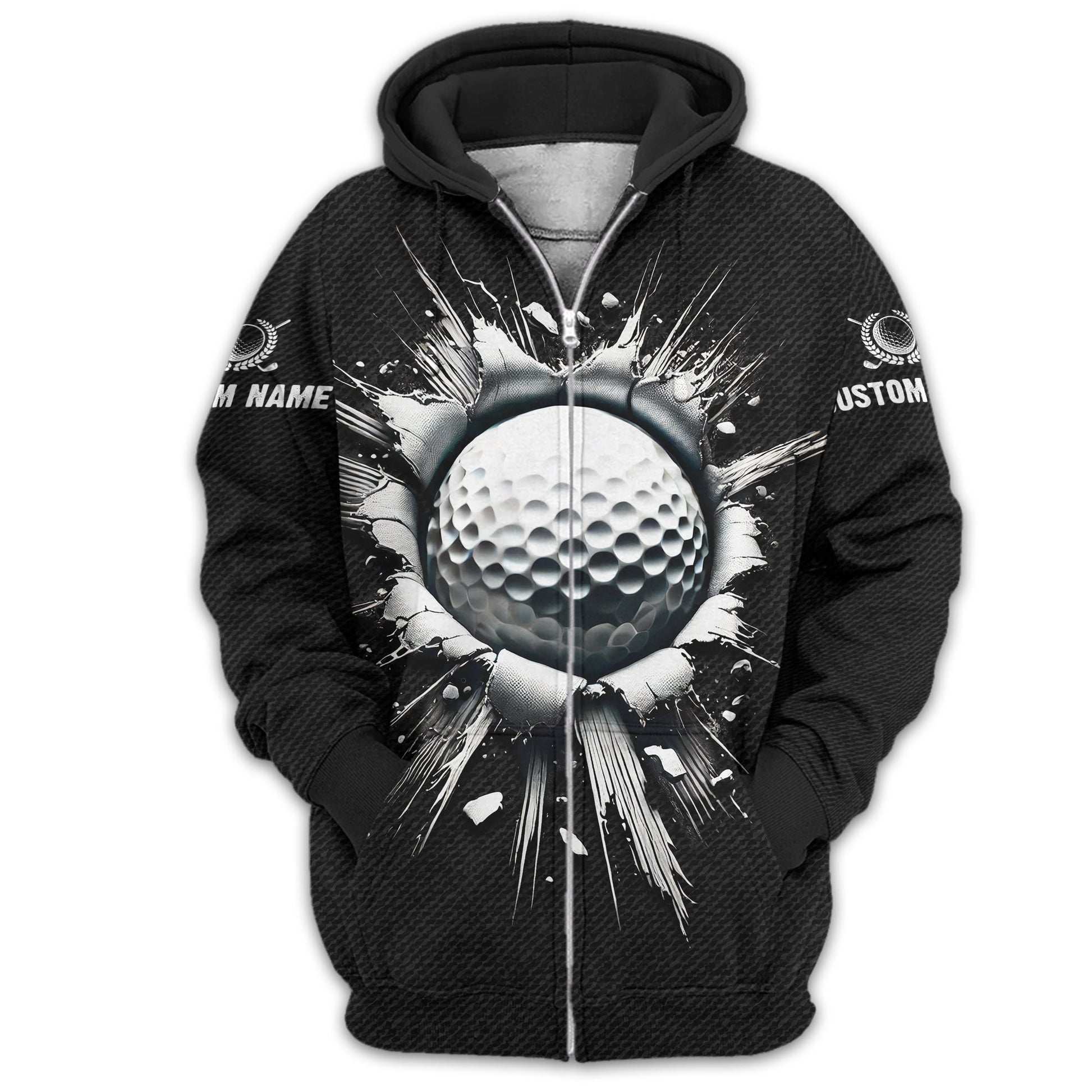 Personalized Black Golf Polo ShirtGolf Shirt, Gift For Golfers
