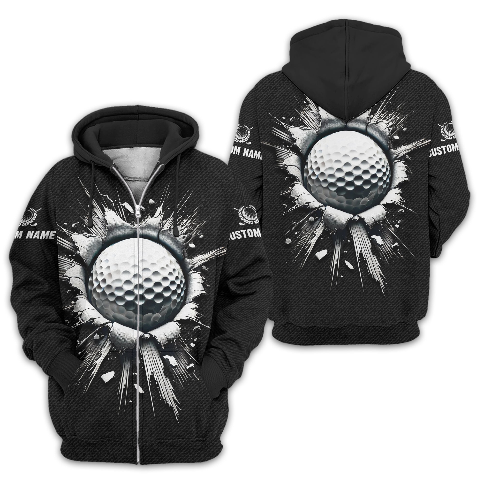 Personalized Black Golf Polo ShirtGolf Shirt, Gift For Golfers