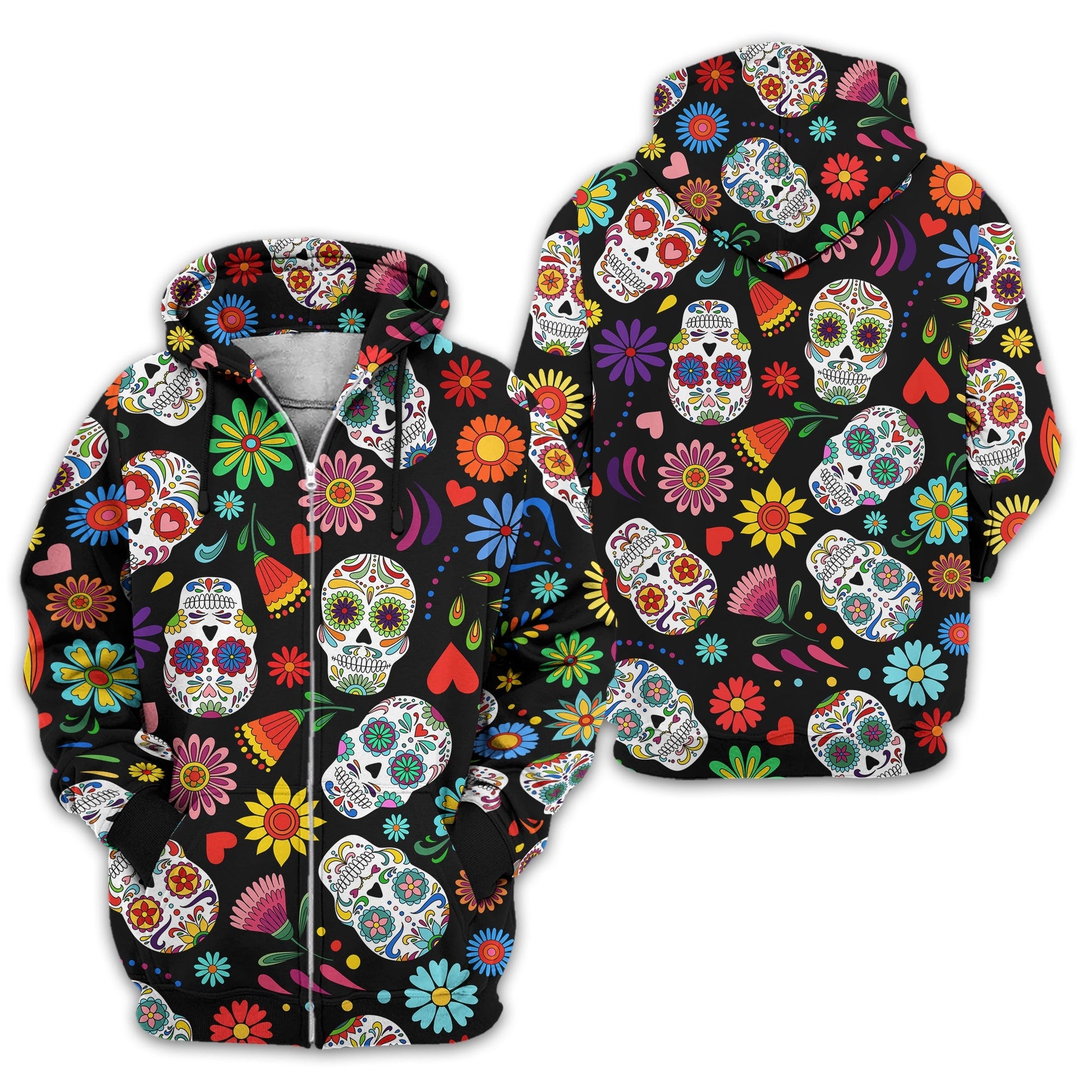 Fiesta Feeling Skull Men's Golf Polo ShirtFunny Golf Shirt, Gift For Golfers