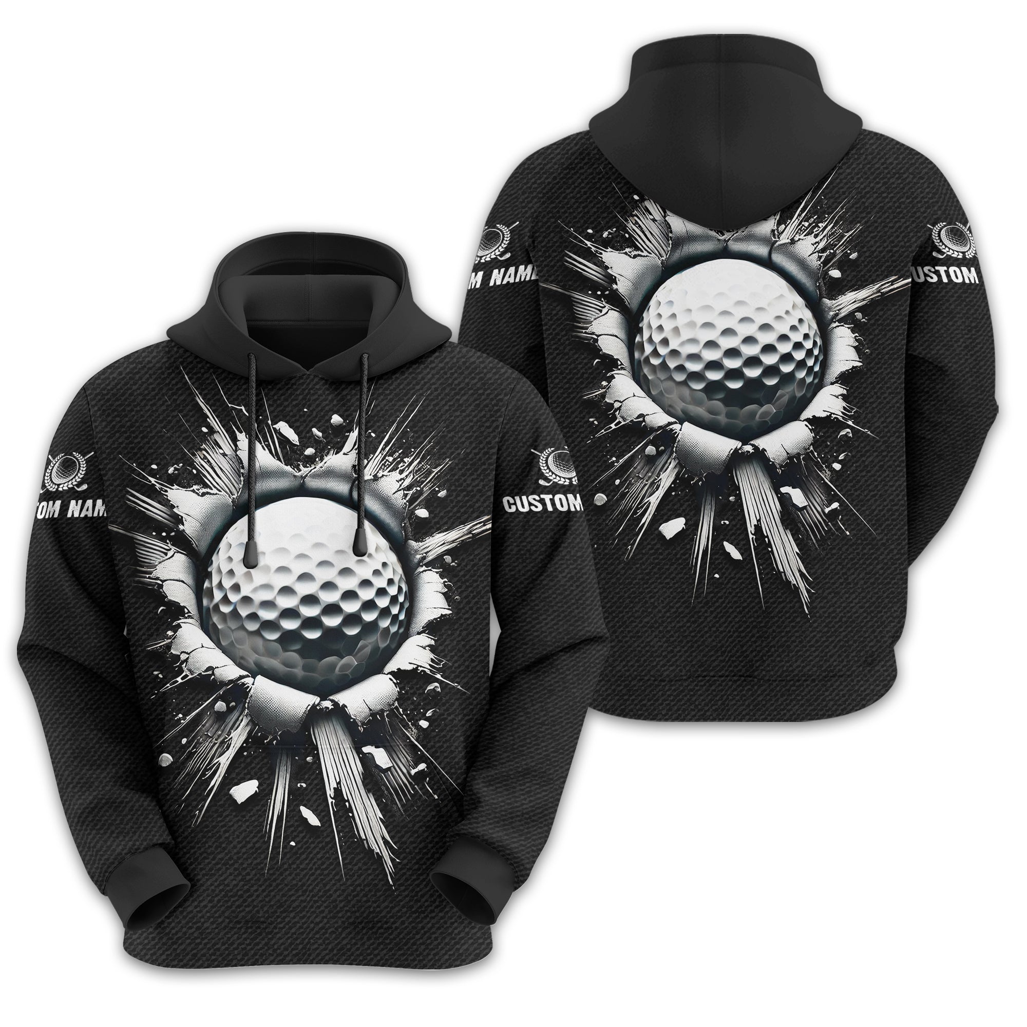 Personalized Black Golf Polo ShirtGolf Shirt, Gift For Golfers