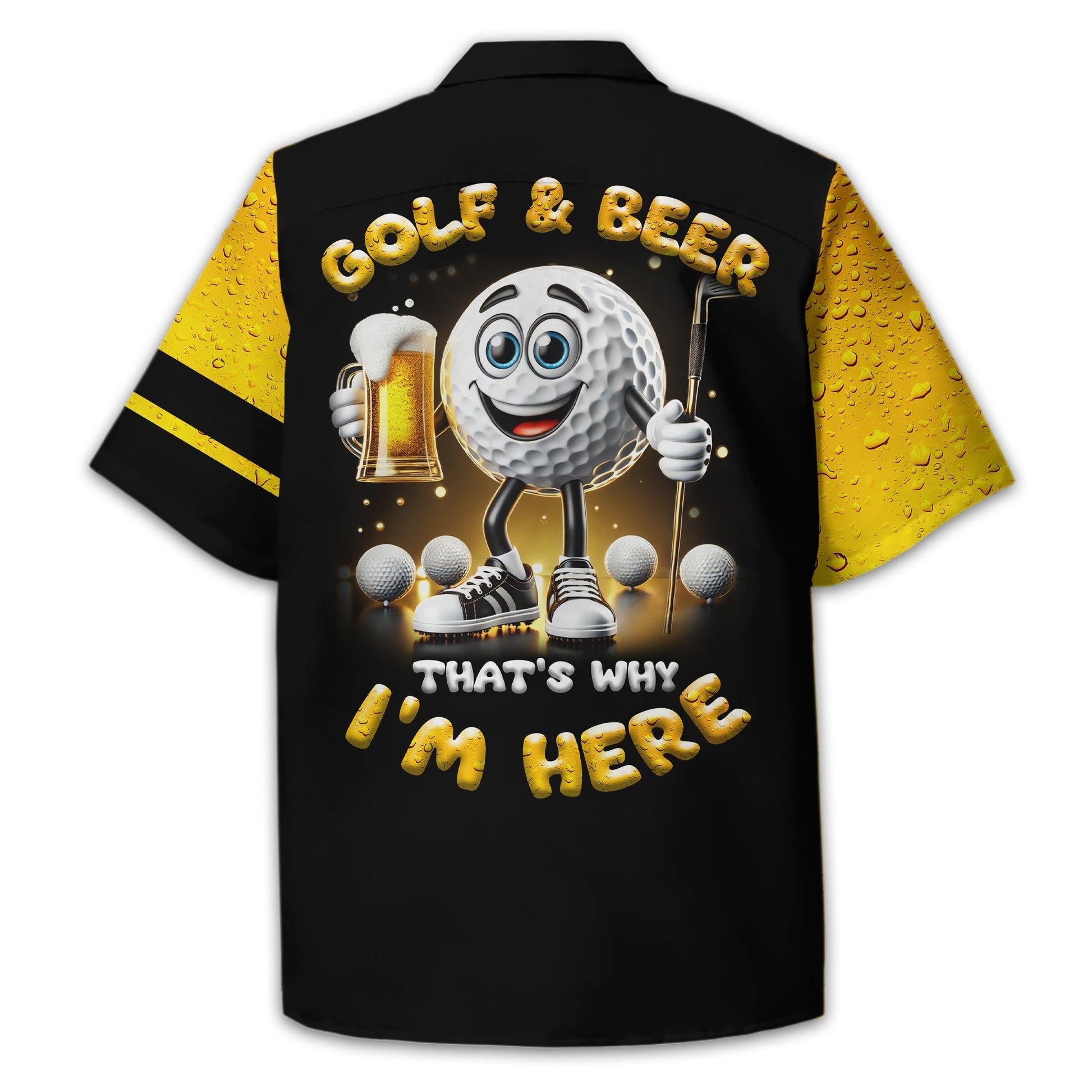 Golf And Beer Personalized Golf Polo ShirtGolf Shirt, Gift For Golfers
