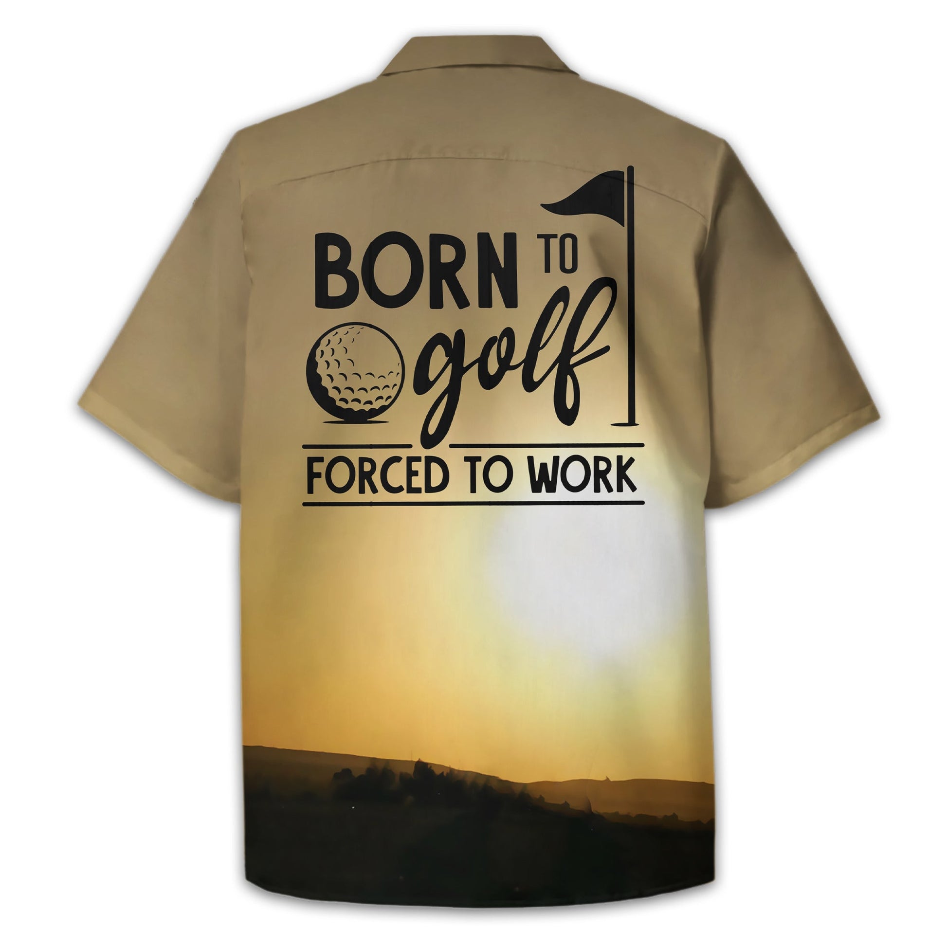 Born To Golf Forced To Work Custom Golf Polo ShirtGolf Shirt, Gift For Golfers