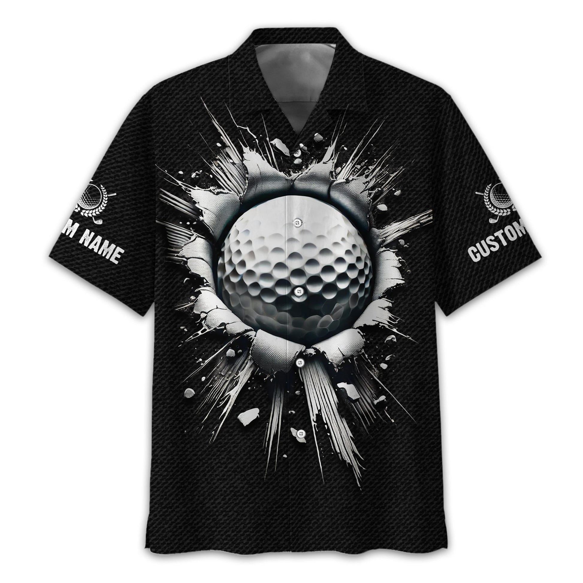 Personalized Black Golf Polo ShirtGolf Shirt, Gift For Golfers