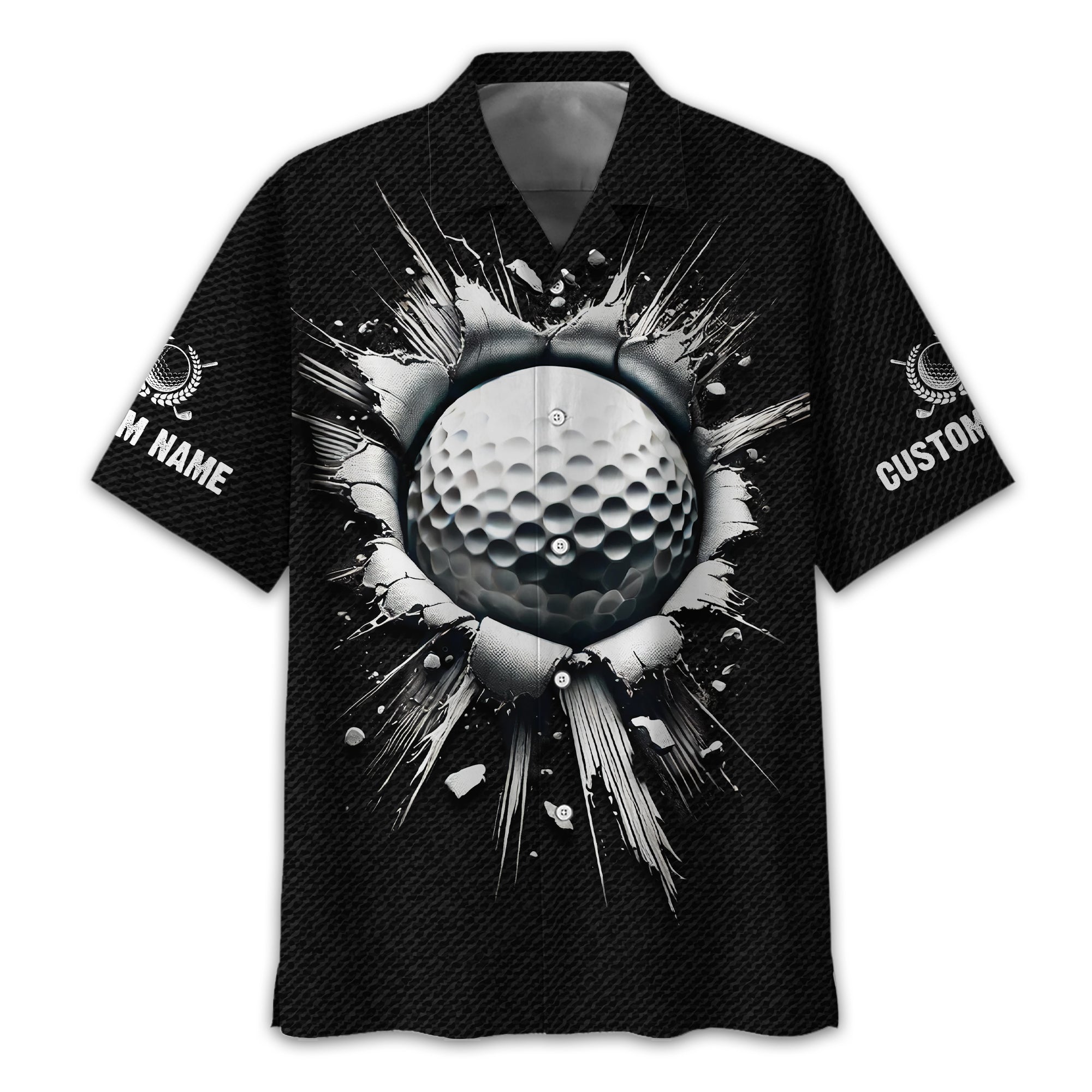 Personalized Black Golf Polo ShirtGolf Shirt, Gift For Golfers