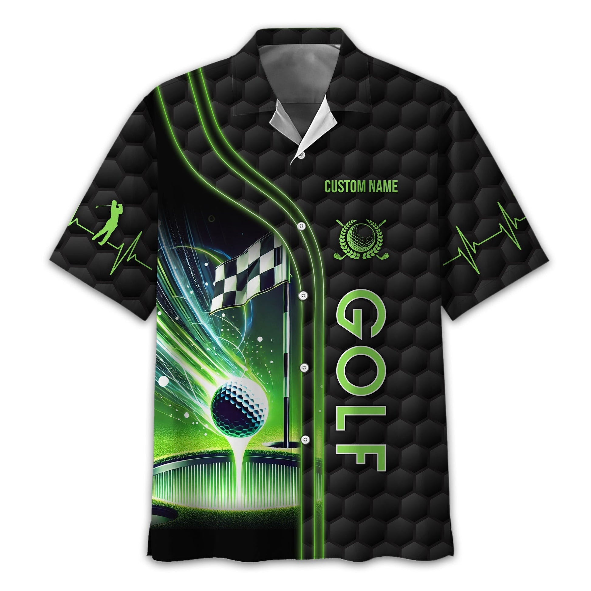 I Hate Golf Nice Shot I Love Golf, Personalized Golf Shirt, Unique Gift For Golfer, Funny Golf Polo Shirt