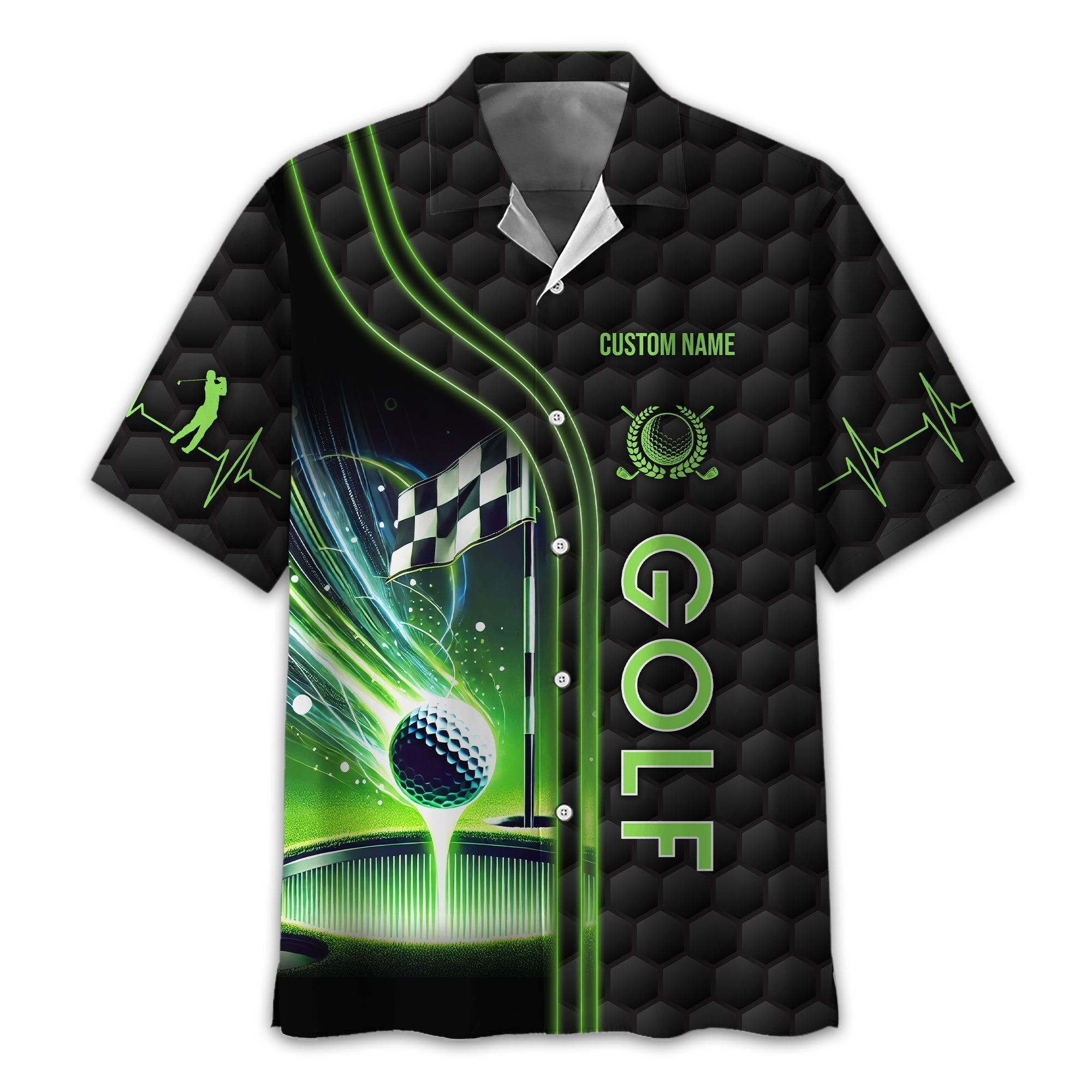 I Hate Golf Nice Shot I Love Golf, Personalized Golf Shirt, Unique Gift For Golfer, Funny Golf Polo Shirt