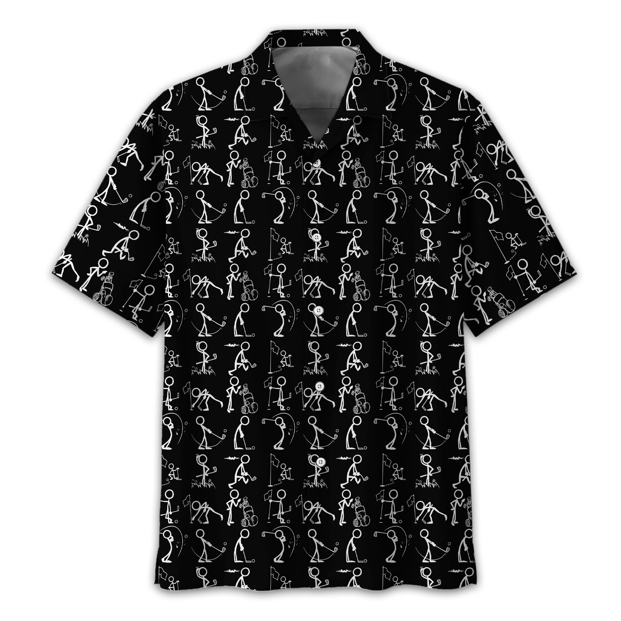 Black Golf Polo ShirtFunny Golf Shirt, Gift For Golfers