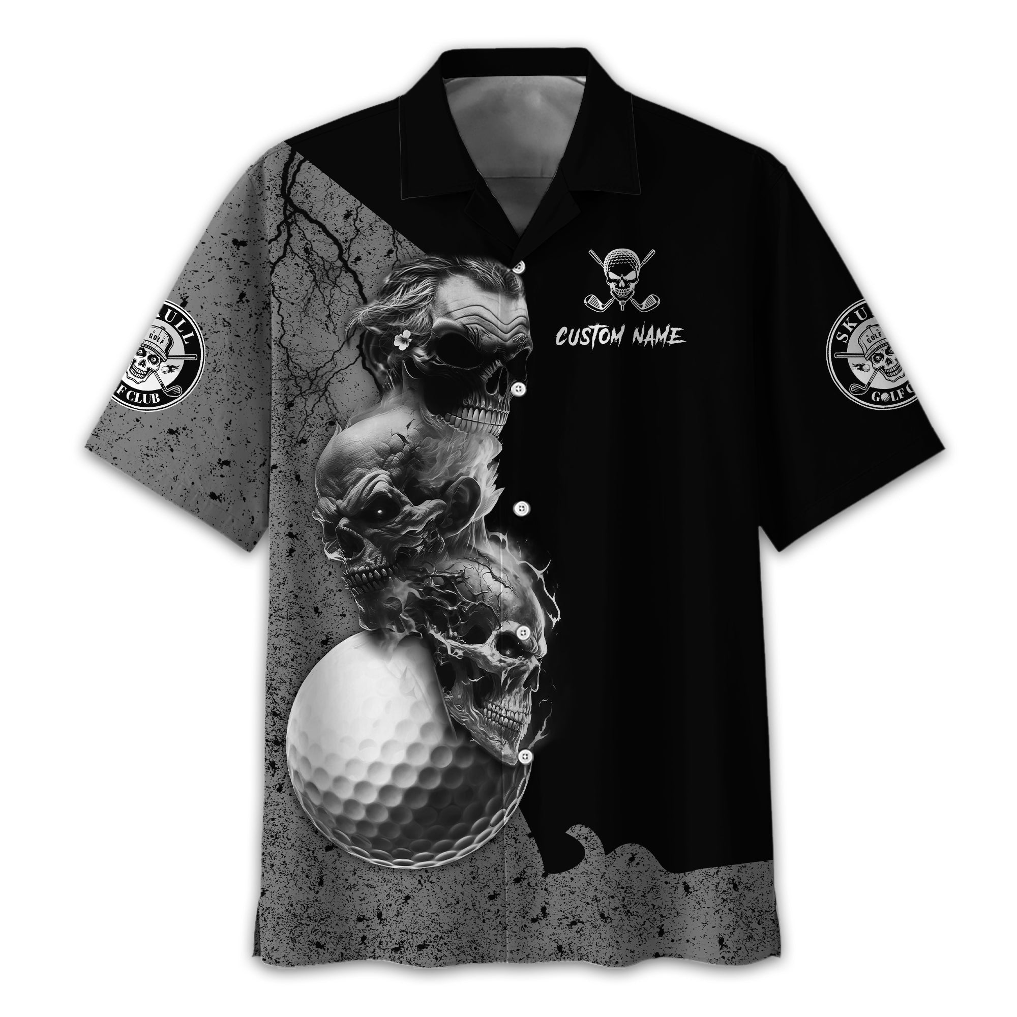 I Was One Under Today Custom Golf Polo ShirtSkull Golf Shirt, Gift For Golfers, Funny Golf Polo Shirt