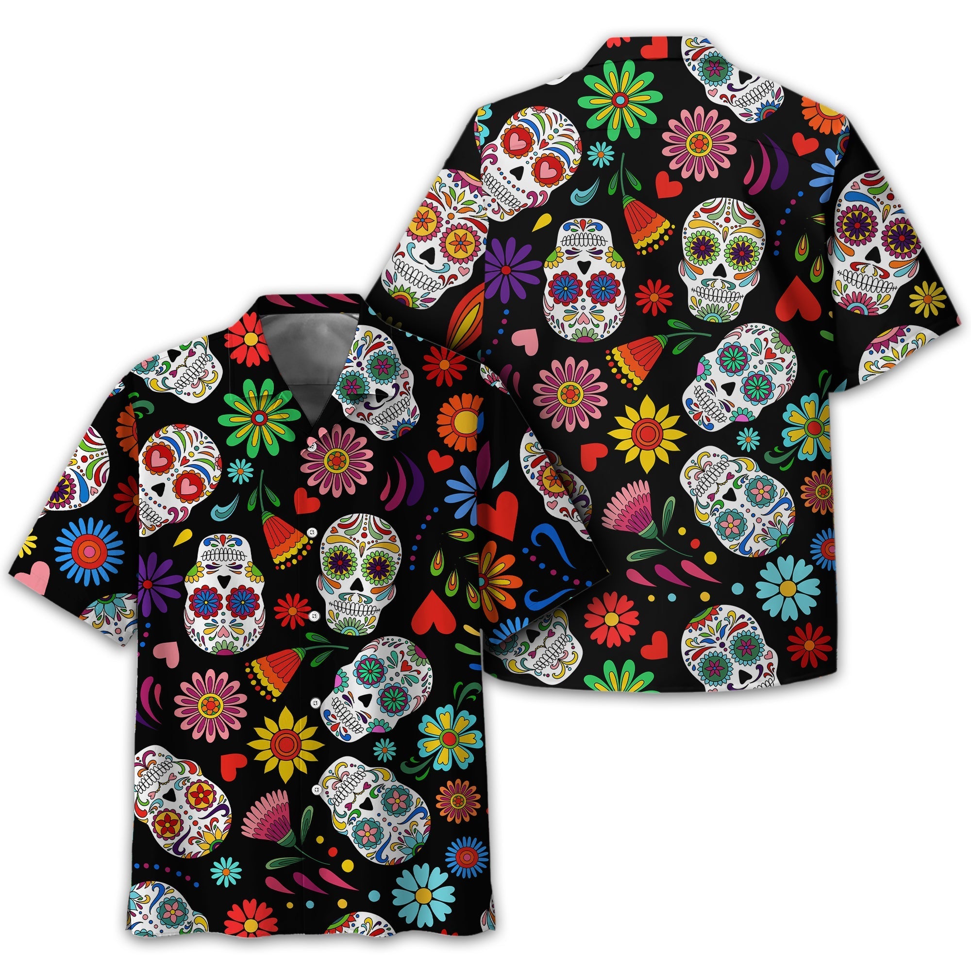 Fiesta Feeling Skull Men's Golf Polo ShirtFunny Golf Shirt, Gift For Golfers