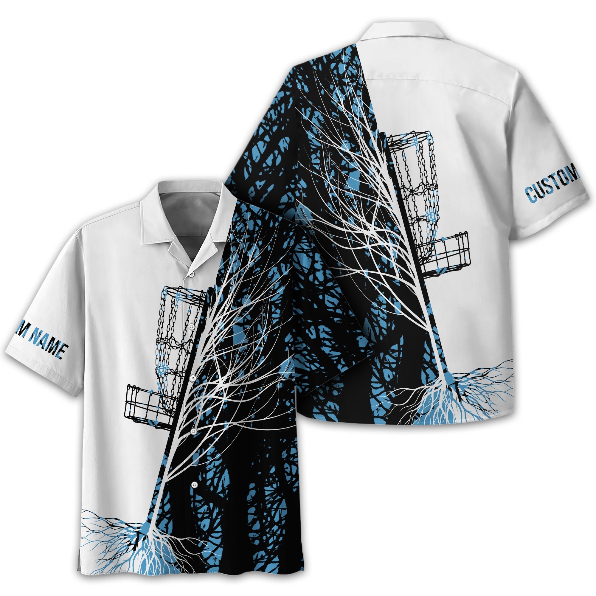 Personalized Tree And Basket Golf Polo ShirtGift For Golfers, Golf Gift For Men