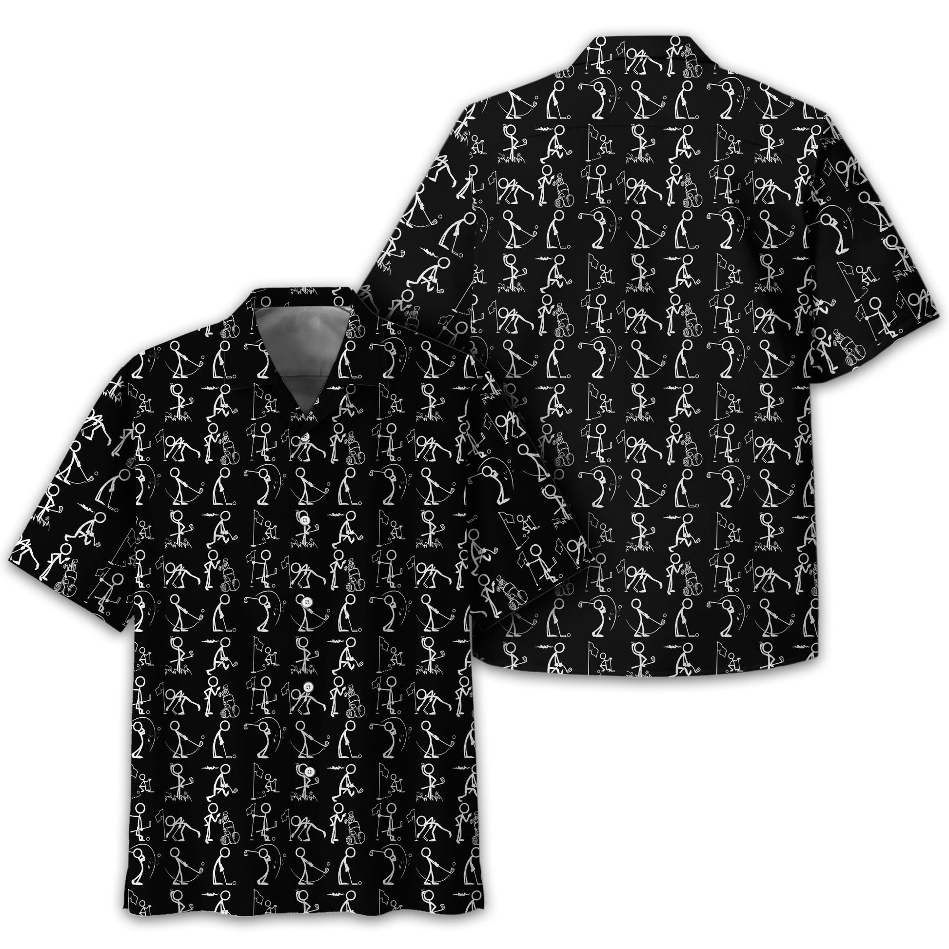 Black Golf Polo ShirtFunny Golf Shirt, Gift For Golfers