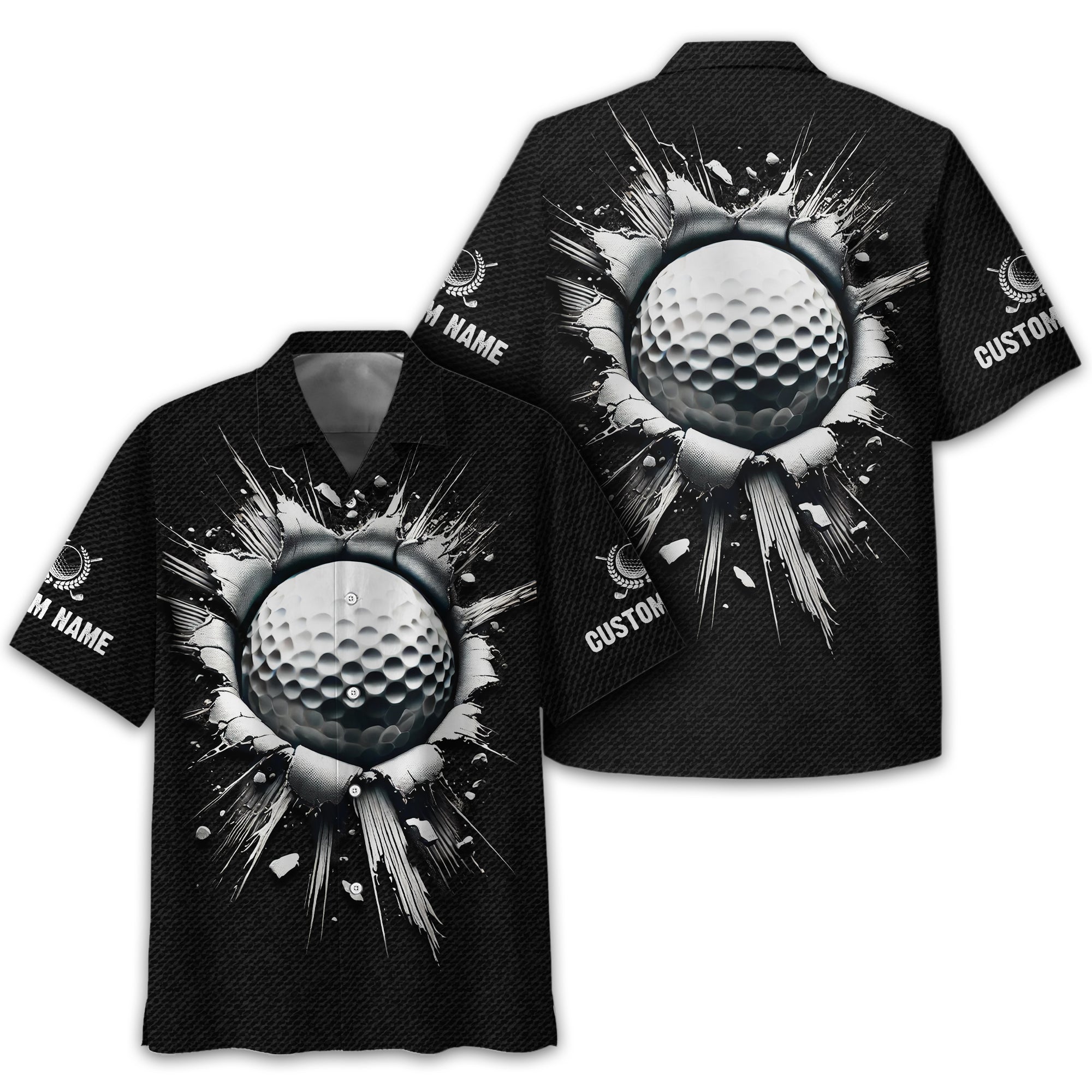 Personalized Black Golf Polo ShirtGolf Shirt, Gift For Golfers