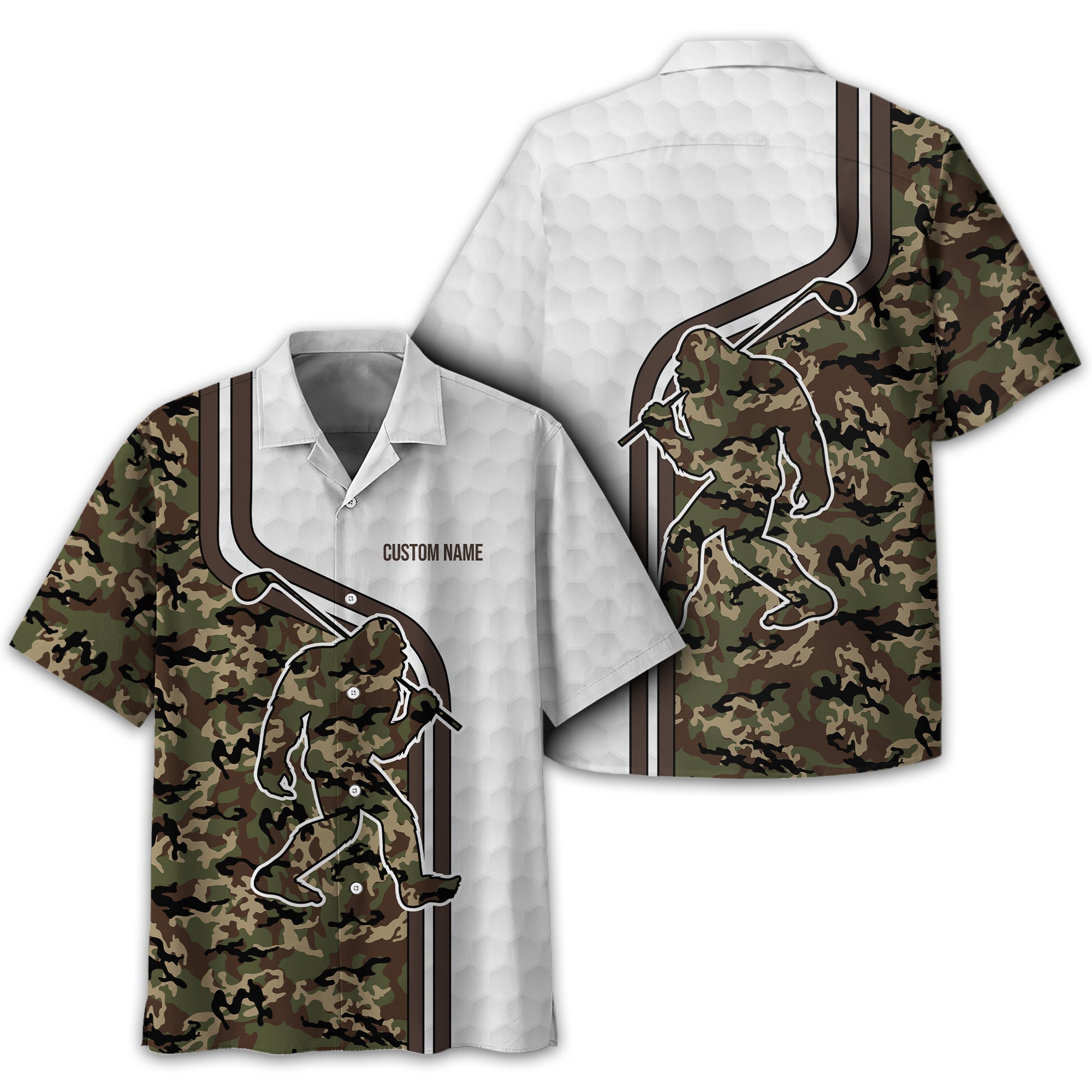 Funny Bigfoot Custom Golf Polo ShirtGolf Shirt For Men, Gift For Golfers