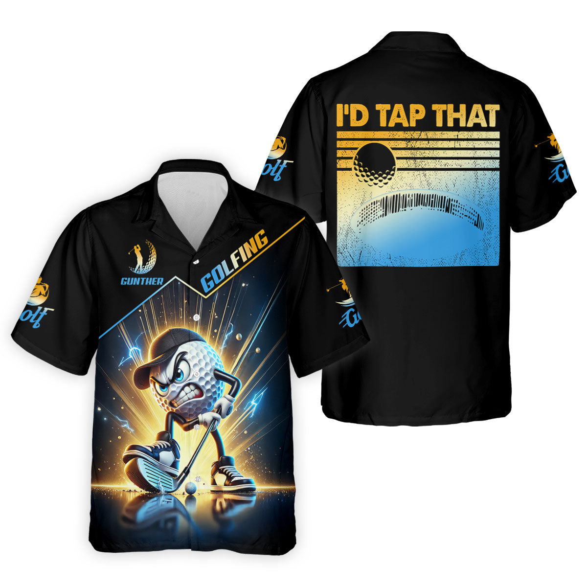 I'd Tap That Fun Golf Shirt, Golf Tops For Men, Golf Shirts For Men, Golf Gift For Men