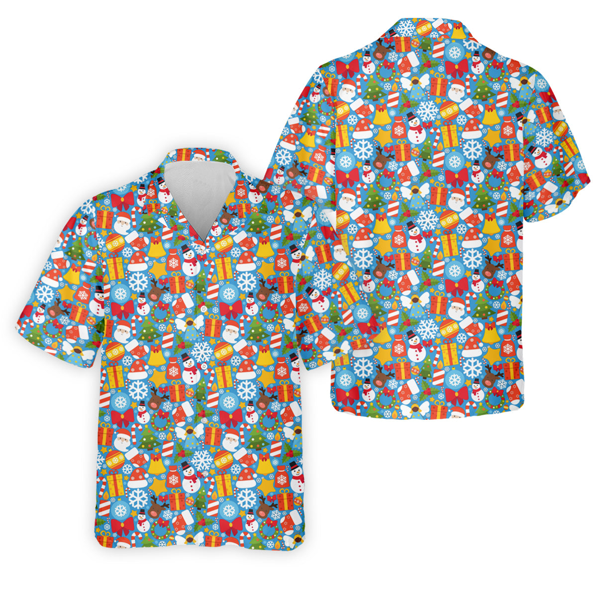 Festive Christmas Blue Golf Shirt, Christmas Golf Shirt, Polo ShirtFor Men, Golf Gift For Men, Golfing Apparel