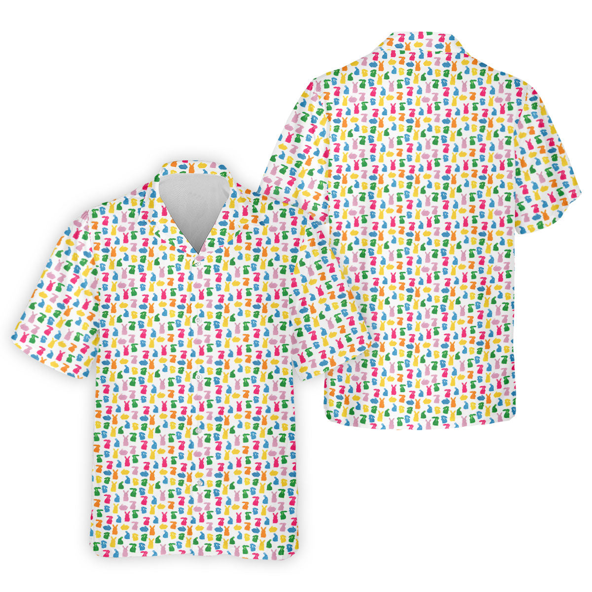 Bunny Hops Seamless Pattern Easter Golf Shirt, Golf Shirts For Men, Men's Funny Golf Shirts, Polo Shirt Men