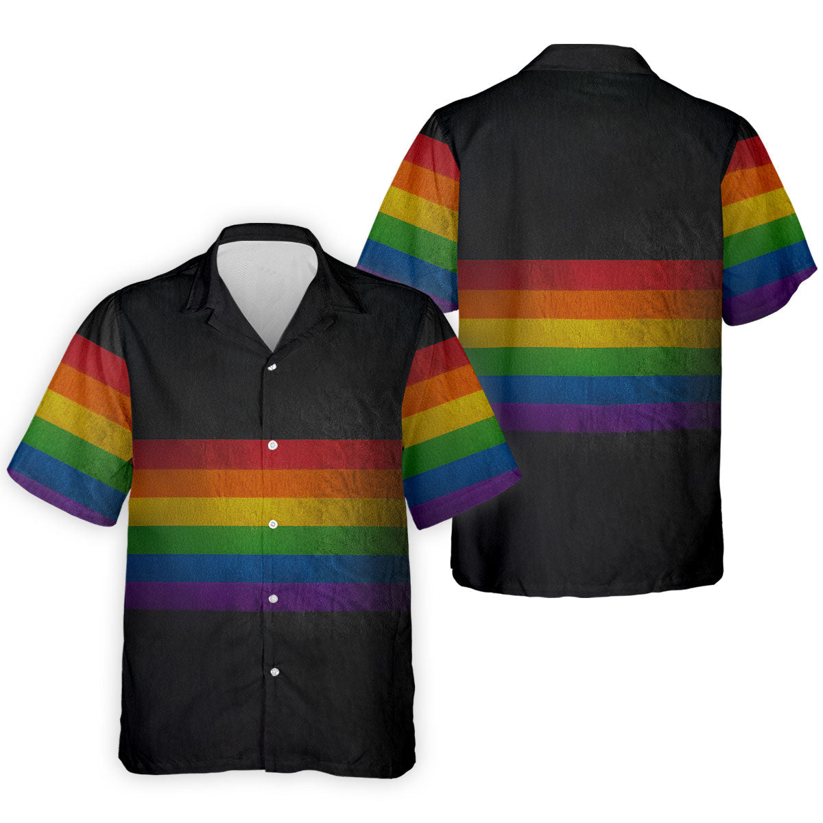 Pride Rainbow Flag Retro Golf Shirt, LGBTQ Month Polo Shirtor Men, Golf Shirts For Men