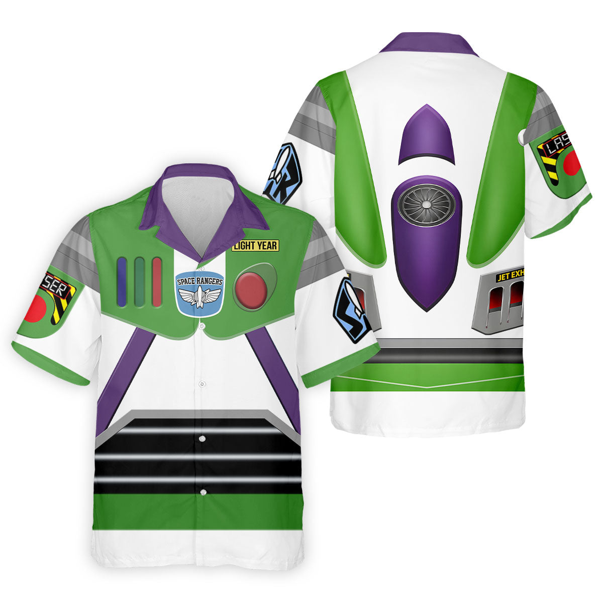 Sci Fi Space Ranger Costume Hawaiian Golf Shirt, Mens Golf Polo, Printed Golf Shirts