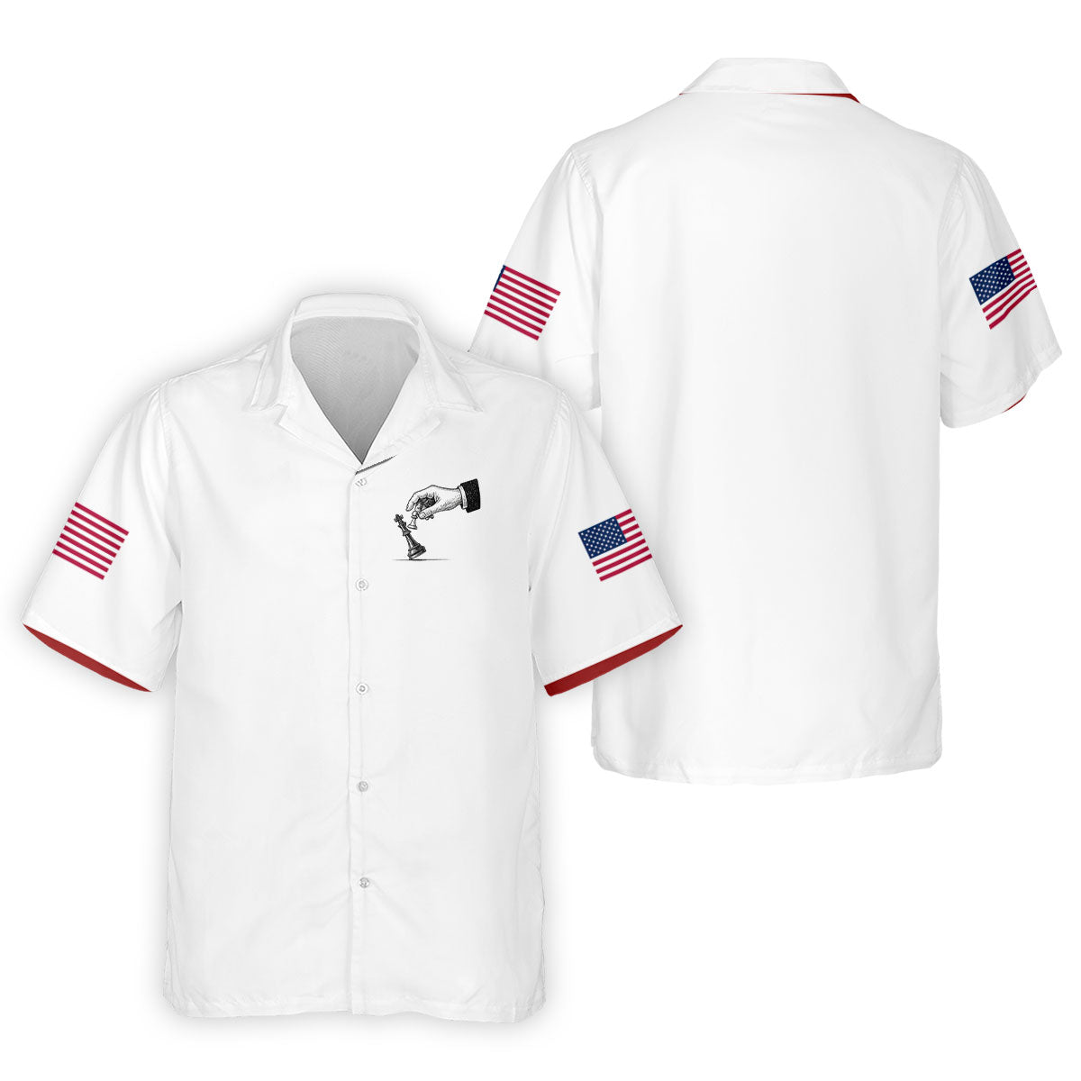 Protest Checkmate Chess 250 Years Patriotic Golf Shirt, Golf Shirts For Men, 4th Of July Golf Shirt