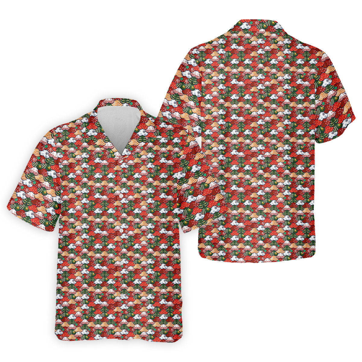 Fun Christmas Colorful Shirts For Men, Naughty Christmas Golf Shirt, Polo ShirtFor Men, Golfing Apparel