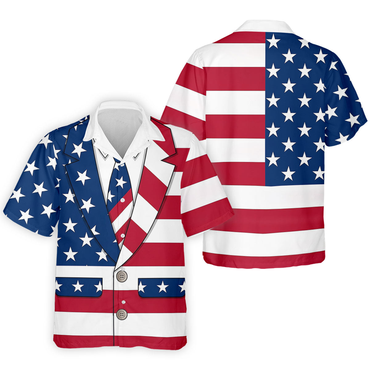US Flag Tuxedo Costume Patriotic 4th Of July Golf Shirt, 250 Years Polo Shirtor Men