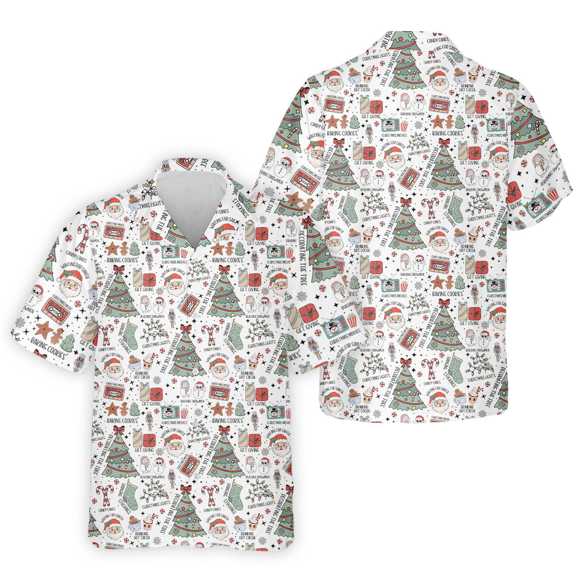 Tis The Season Santa Claus White Men's Golf Polo Shirtristmas Golf Shirt, Polo ShirtFor Men