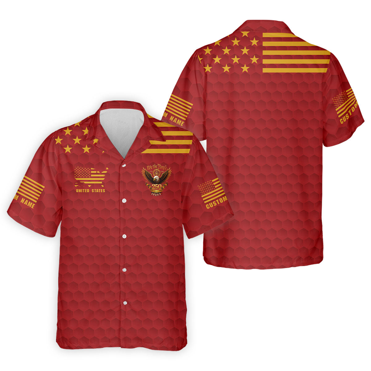 Marine Veteran We The People 250 Years Of Free 4th Of July Golf Shirt, Golf Shirts For Men