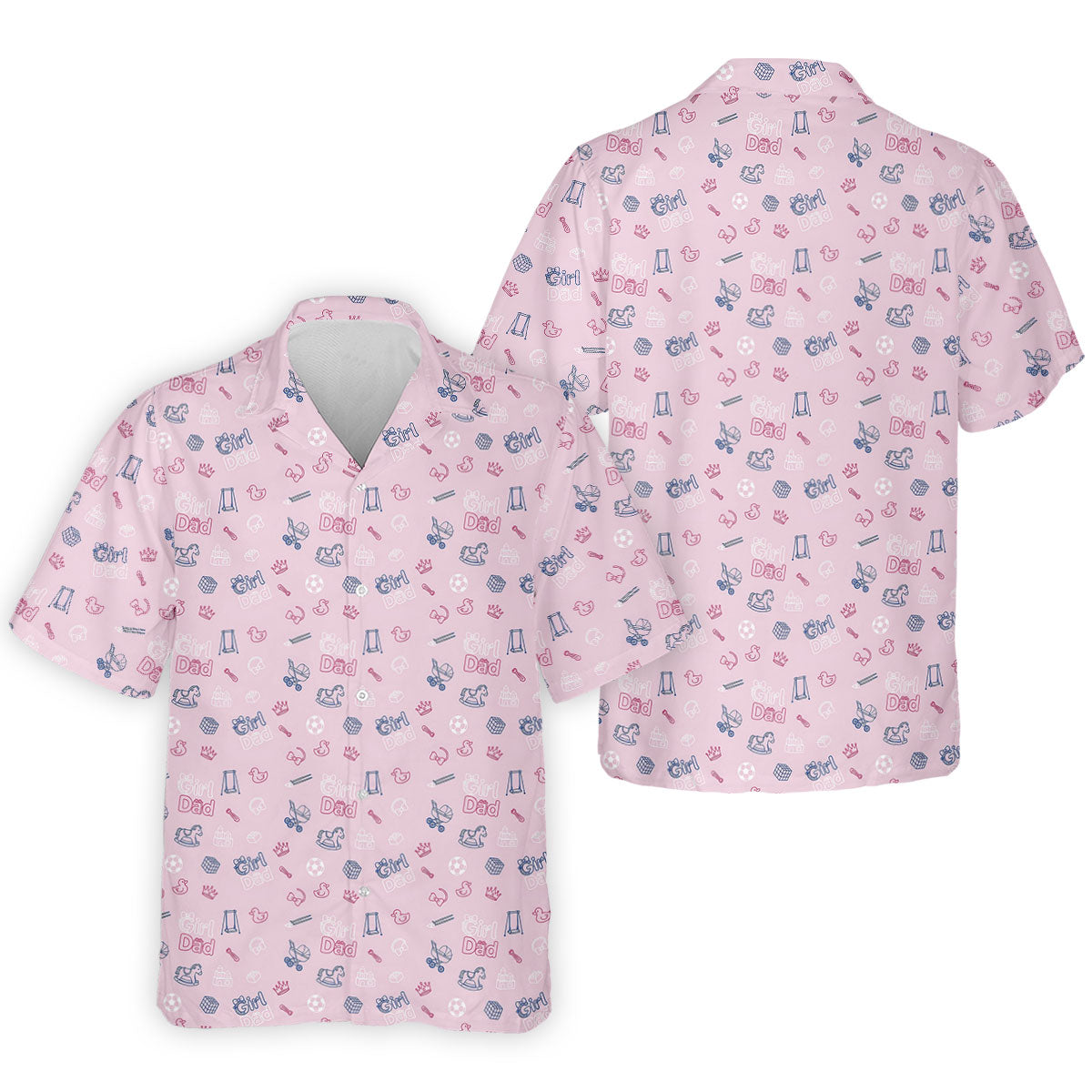 Girl Dad Father's Day Golf Shirt, Cute Golf Outfit, Polo Shirt Men, Golf Gift For Dad