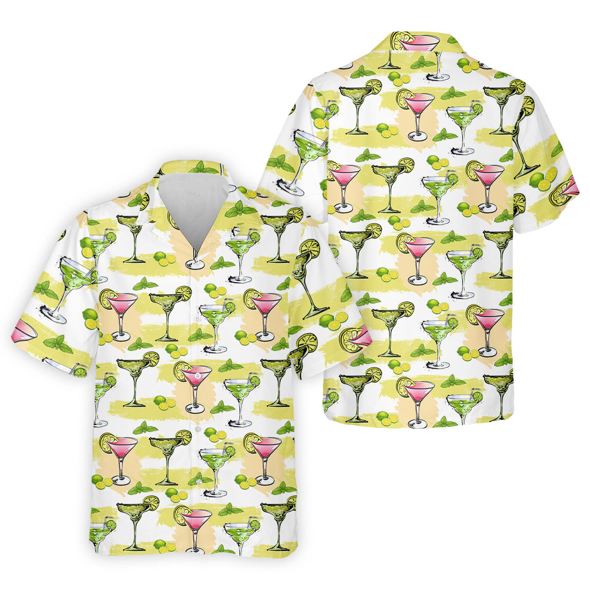 Cocktail Margarita Summer Party Men's Polo ShirtCinco De Mayo Celebration Fiesta Golf Shirt For Men