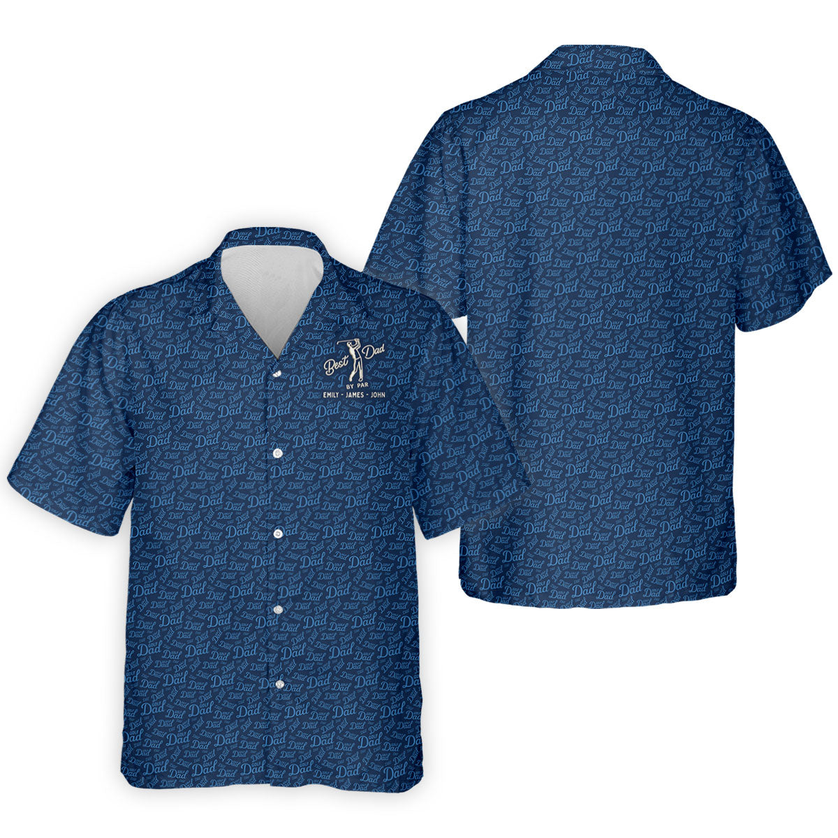 Best Dad By Par Father's Day Golf Shirt, Polo Shirt Men, Gift For Golf Dad, Golfing Apparel