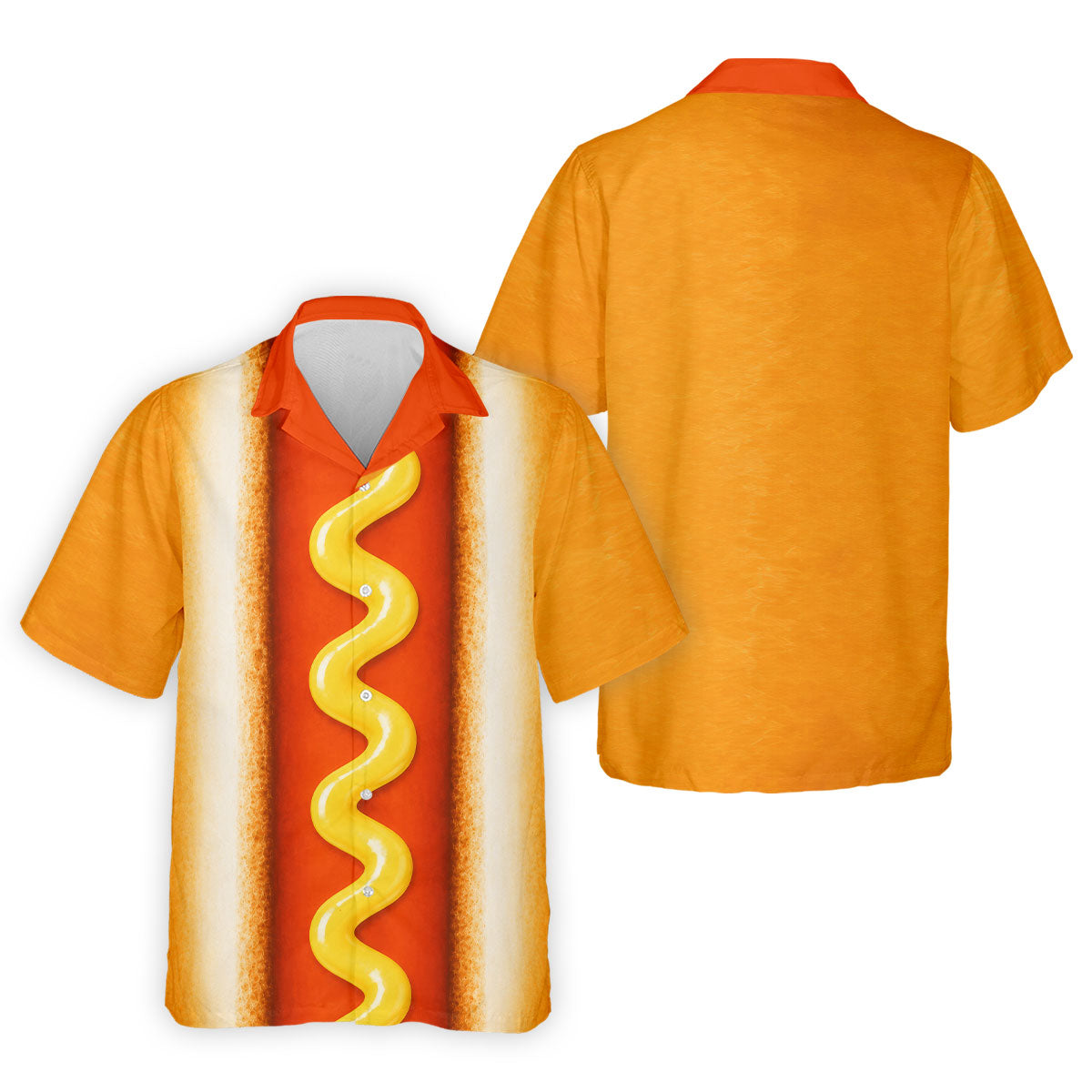 Hot Dog Suit Golf Shirt, Humorous Food Lover Pattern, Golf Shirt For Men