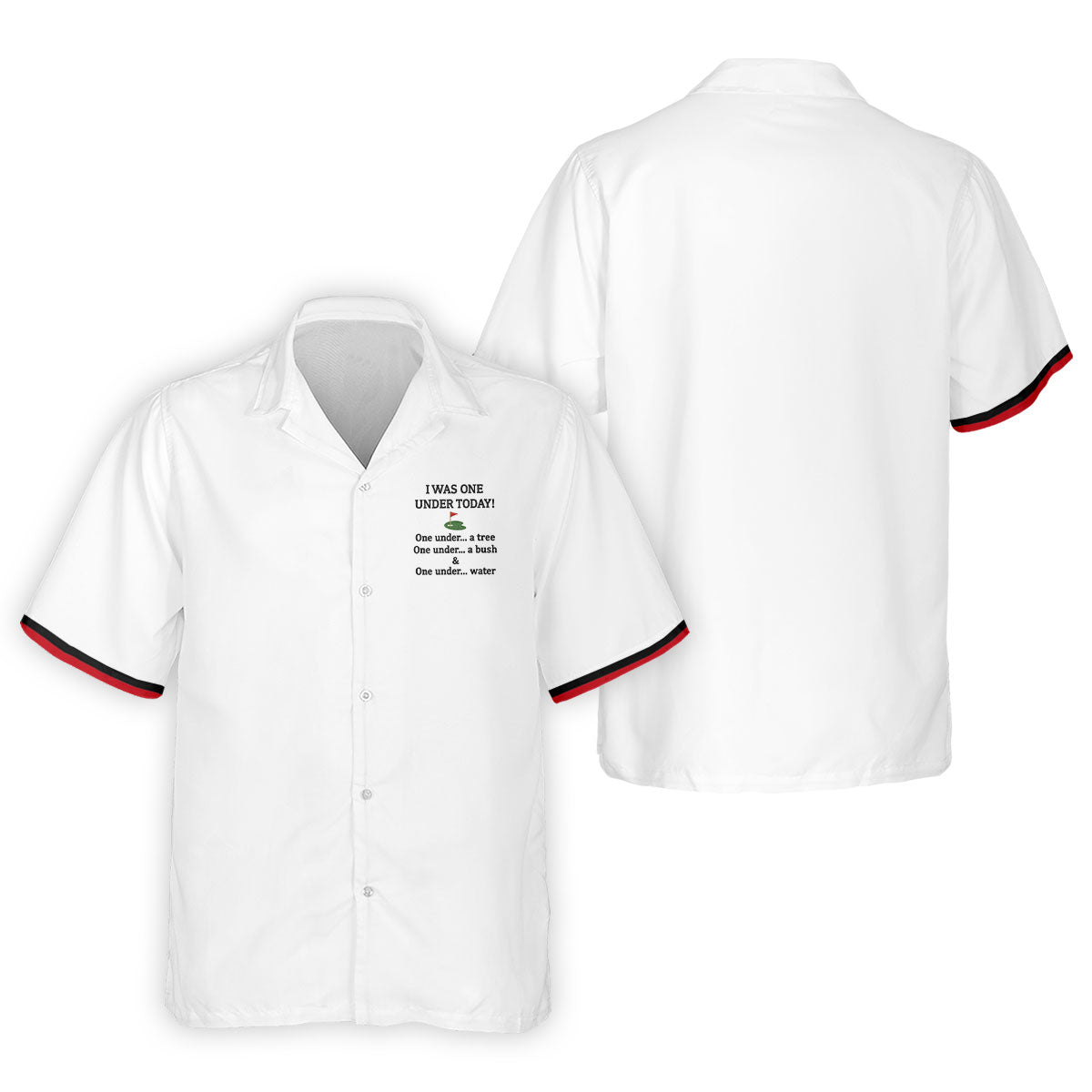 I Was One Under Today White Golf Shirt, Funny Golf Shirt, Golf Shirts For Men, Polo Shirt Men
