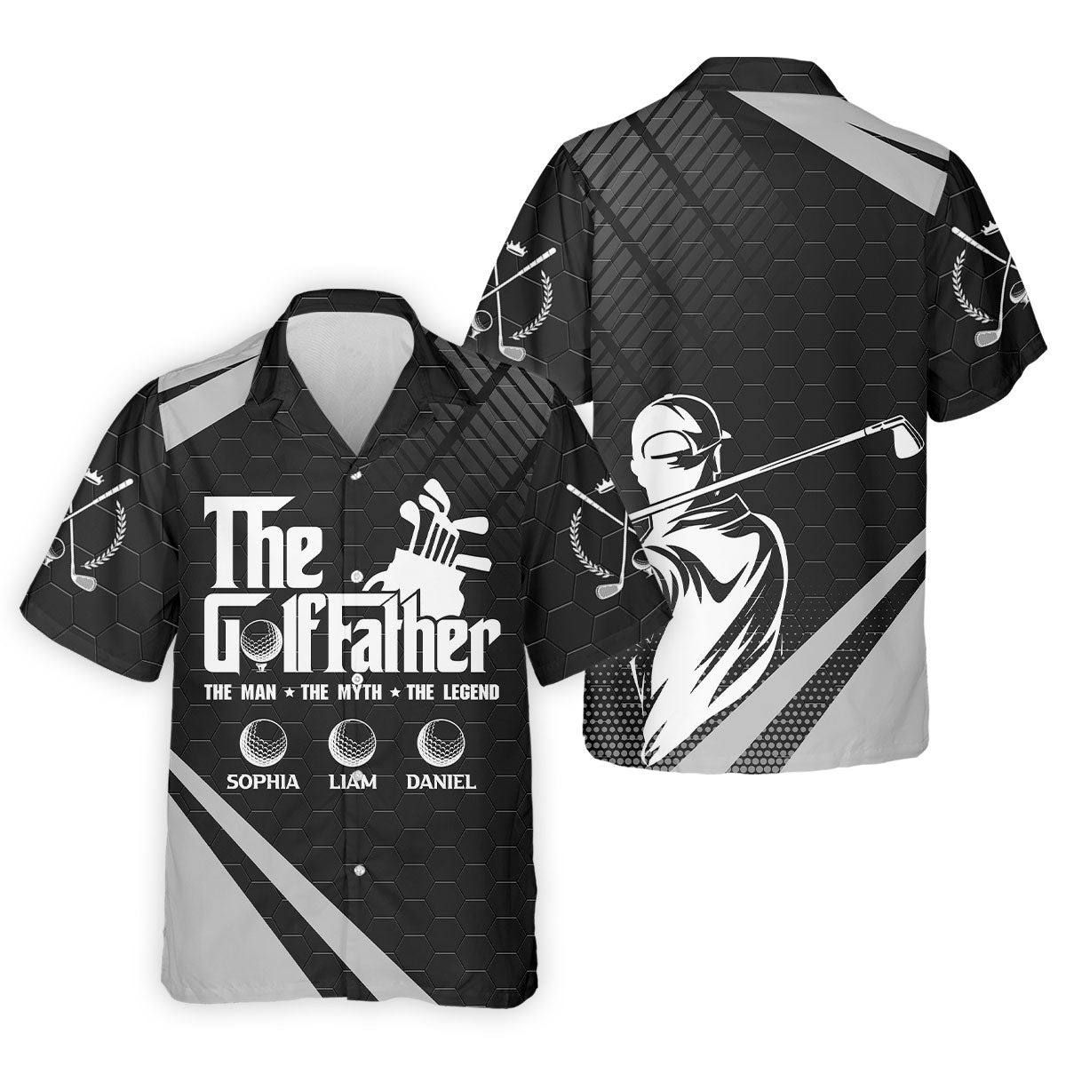 The Golf Father The Man The Myth The Legend Golf Tops For Men, Father's Day Golf Gift