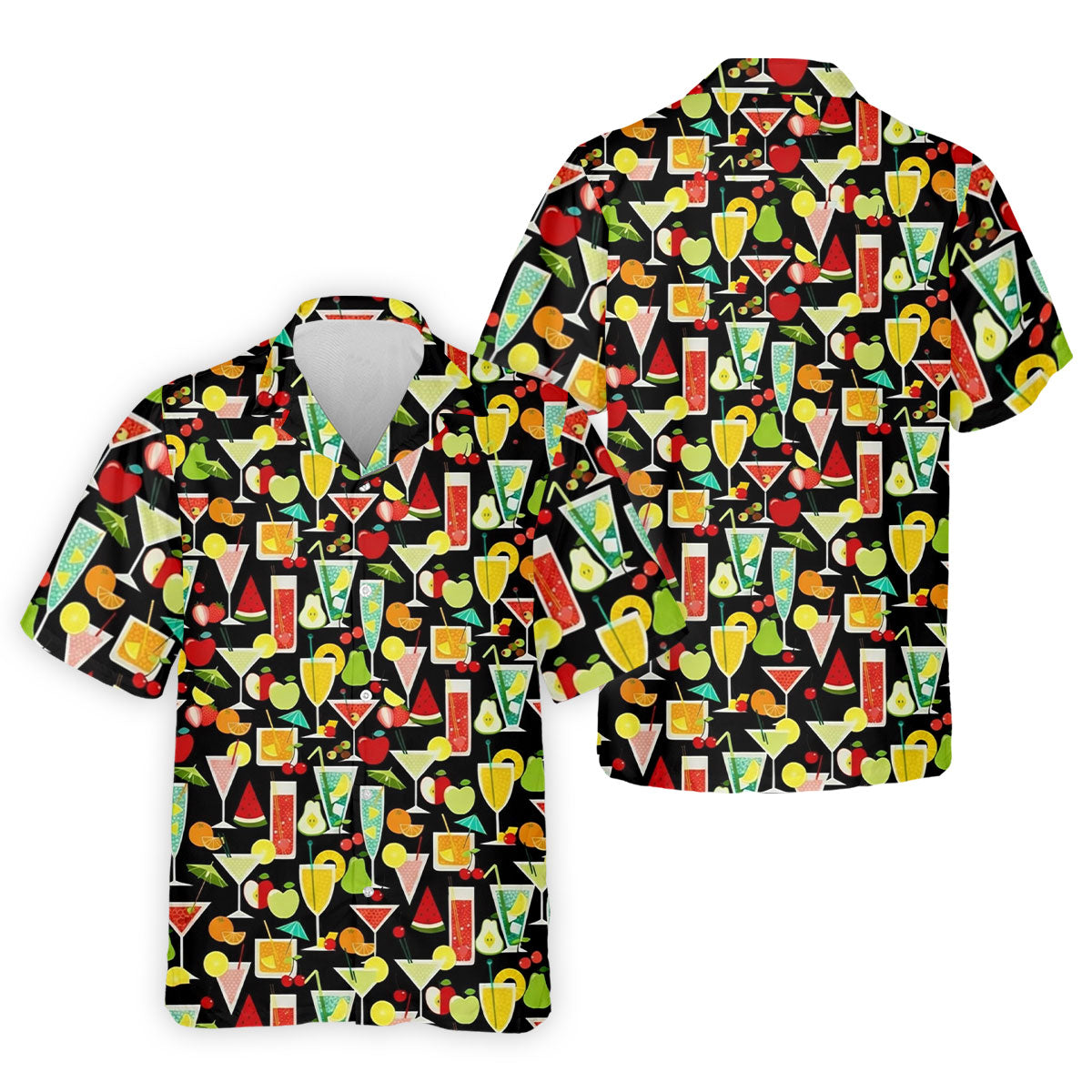 Refreshing Summer Cocktails Funny Golf Shirt, Summer Drinks Golf Tops For Men, Golf Shirts For Men