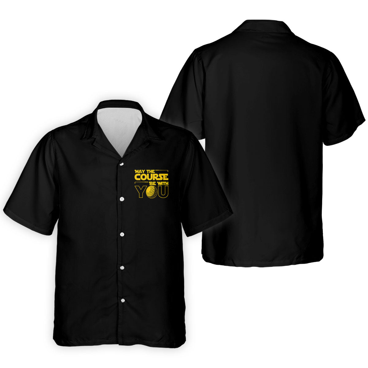May The Course Be With You Movie Inspired Funny Golf Shirts, Father's Day Golf Shirt, Golf Gift For Dad
